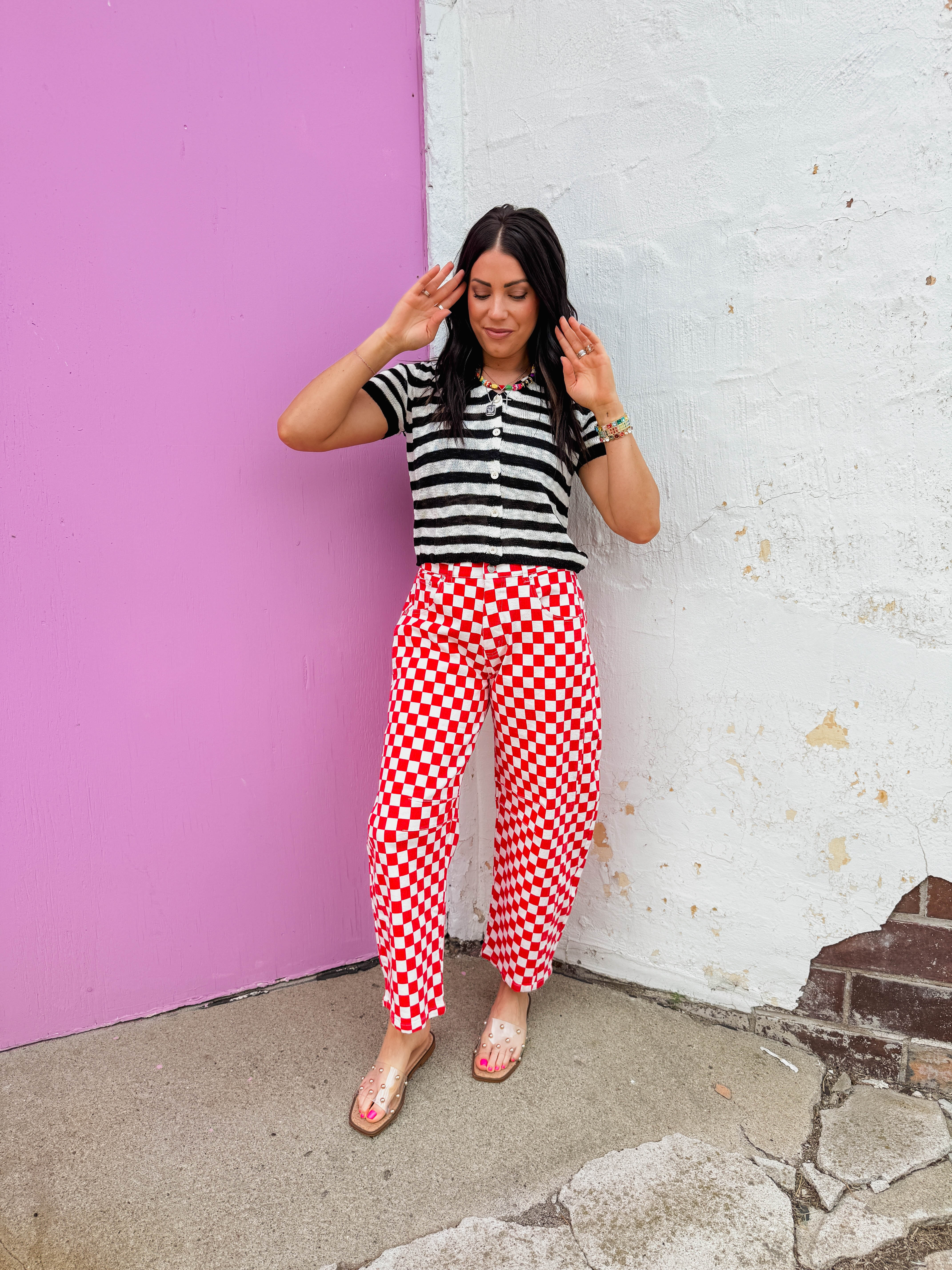 Masyn Striped Knit Top - Image 5
