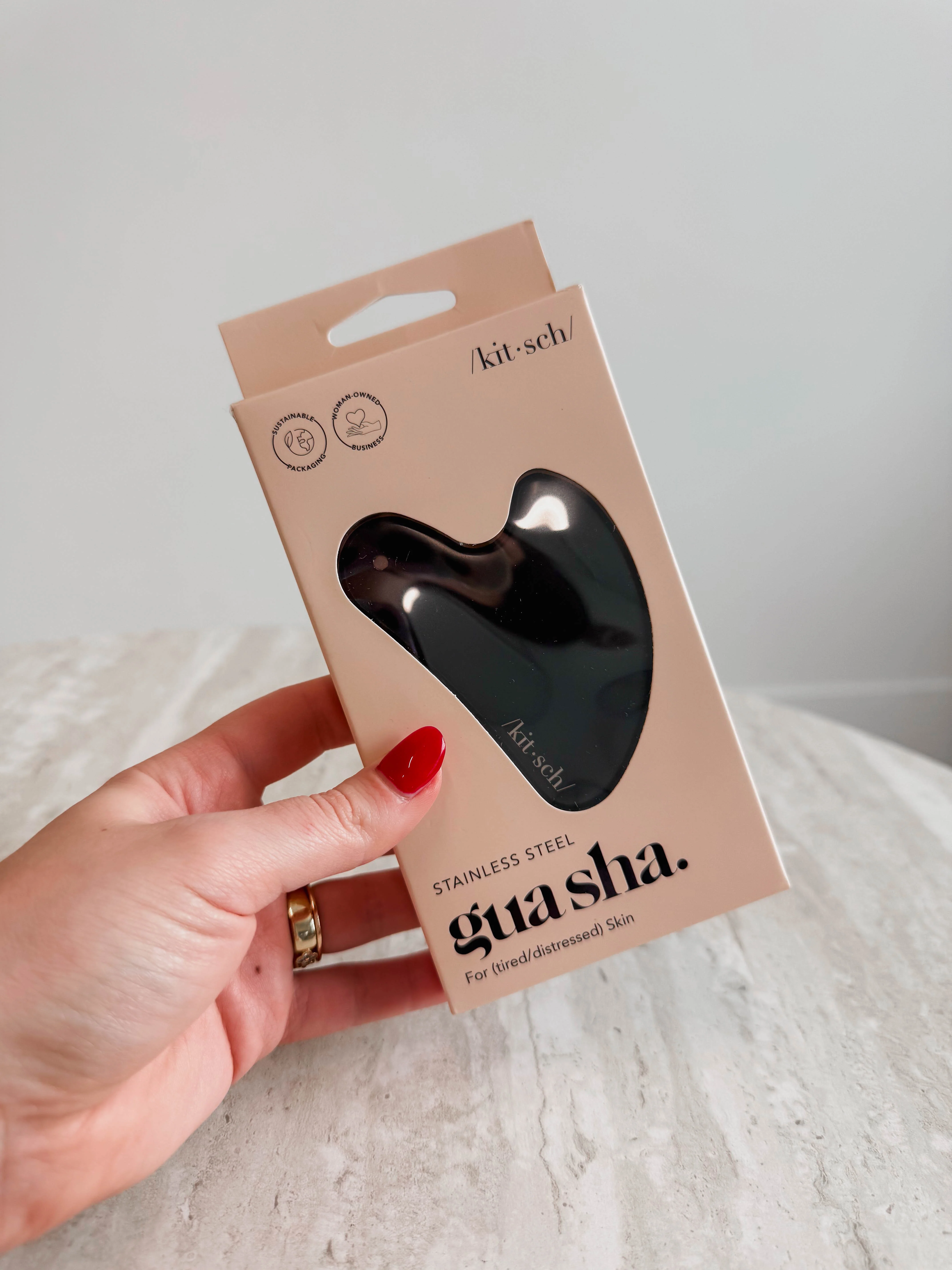 Stainless Steel Gua Sha-Matte Black
