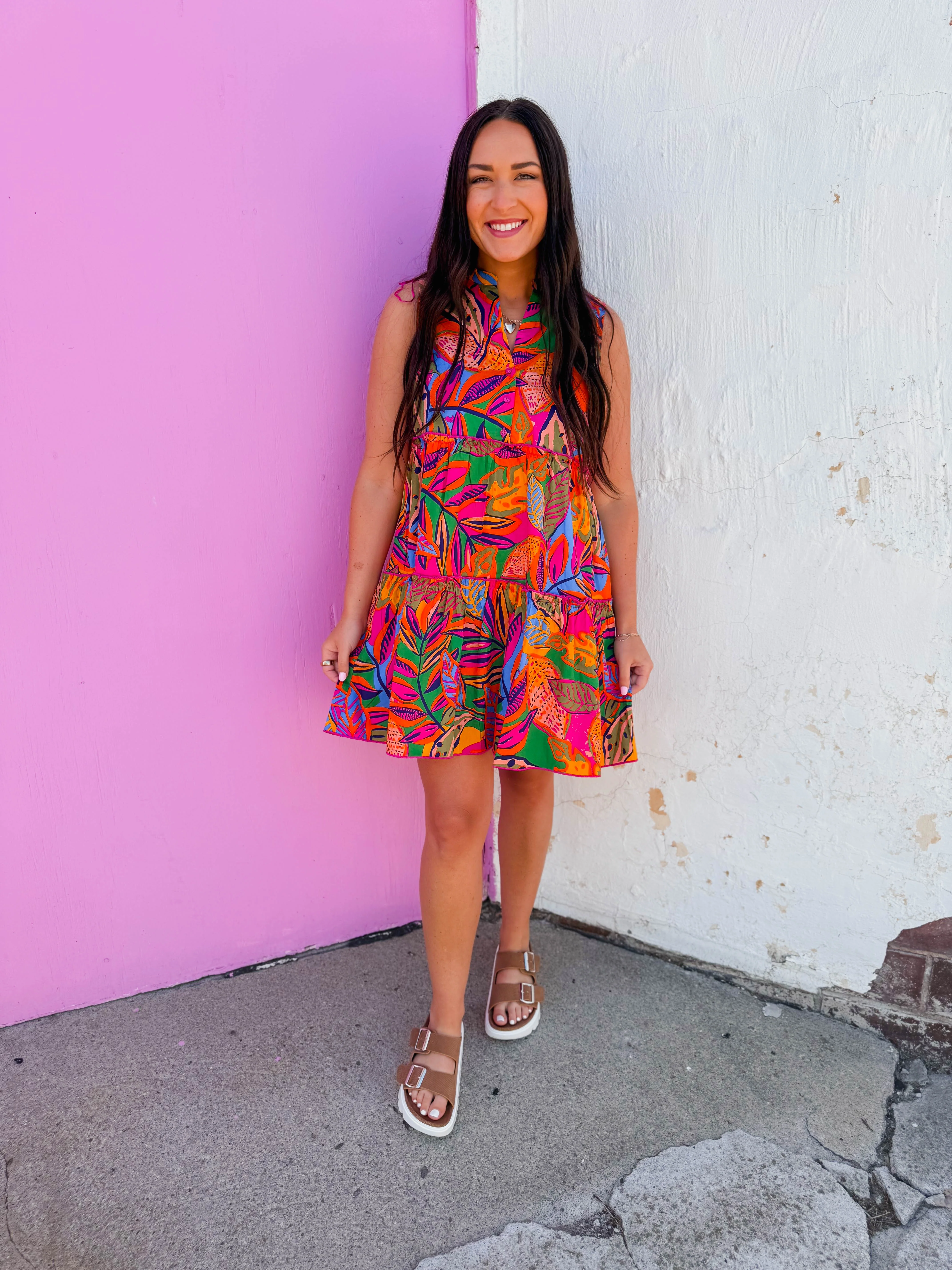 Milana Floral Mini Dress - Image 2