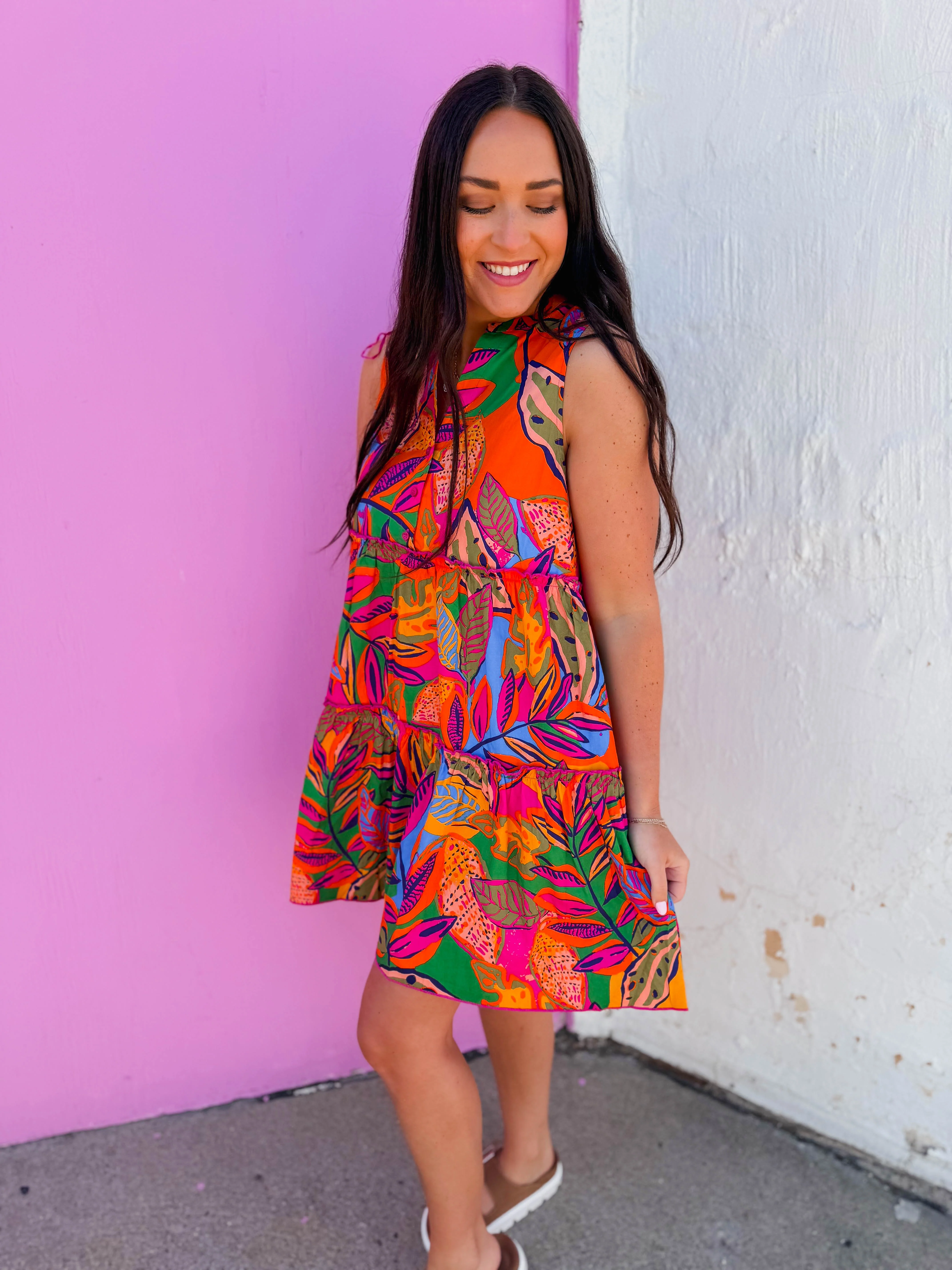 Milana Floral Mini Dress - Image 3