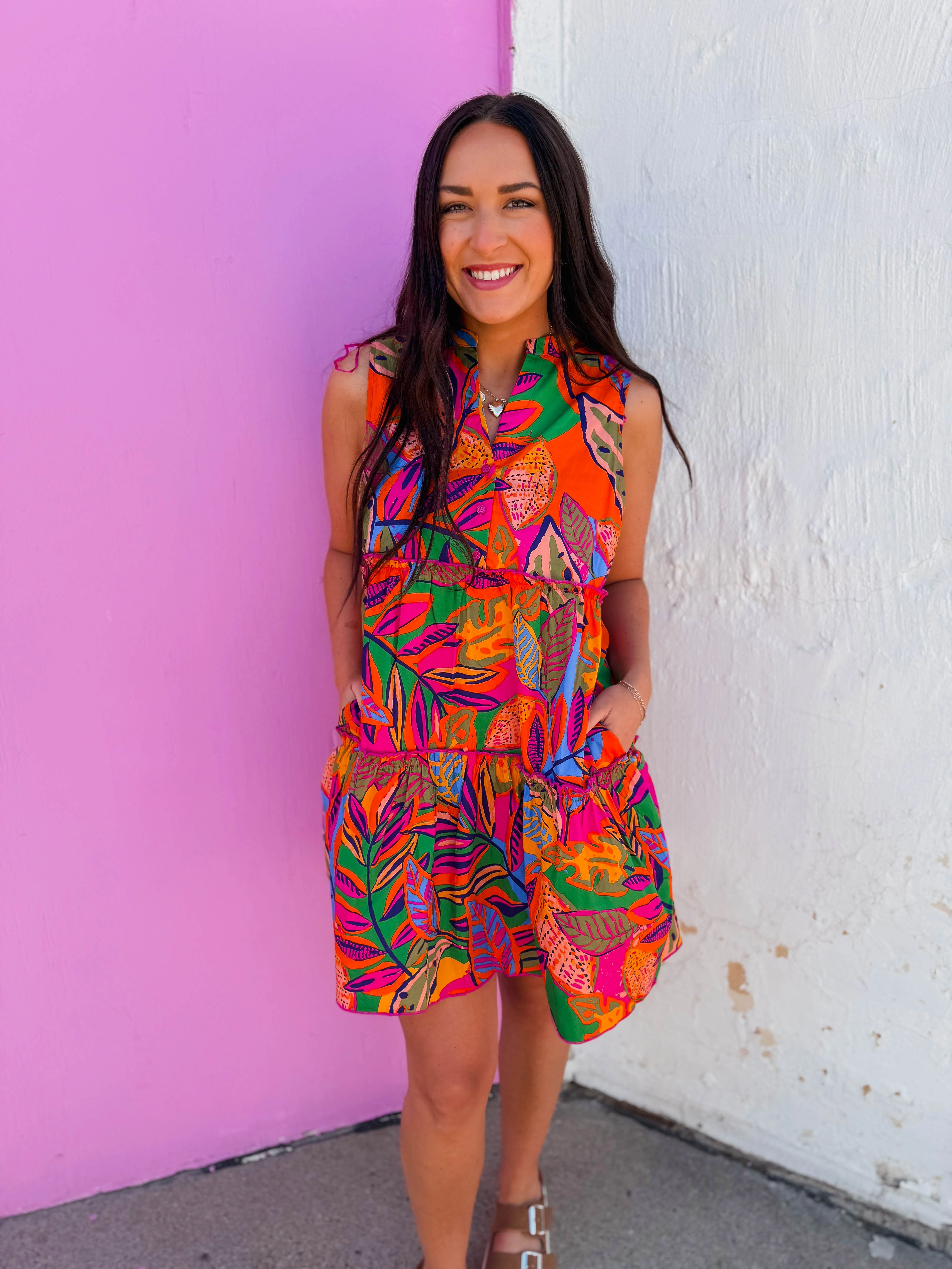 Milana Floral Mini Dress - Image 4