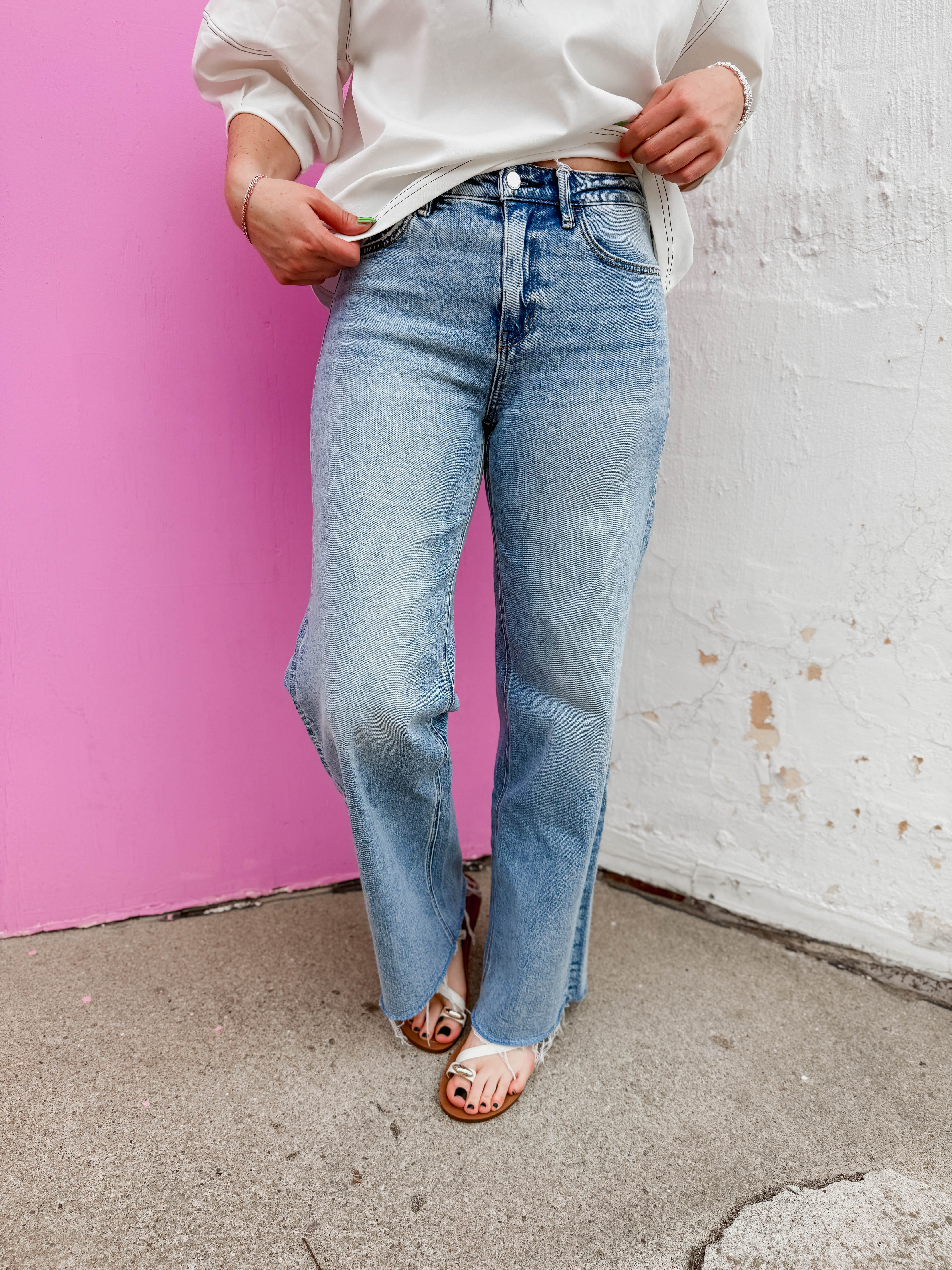 Millie High Rise Wide Leg Jeans - Image 9