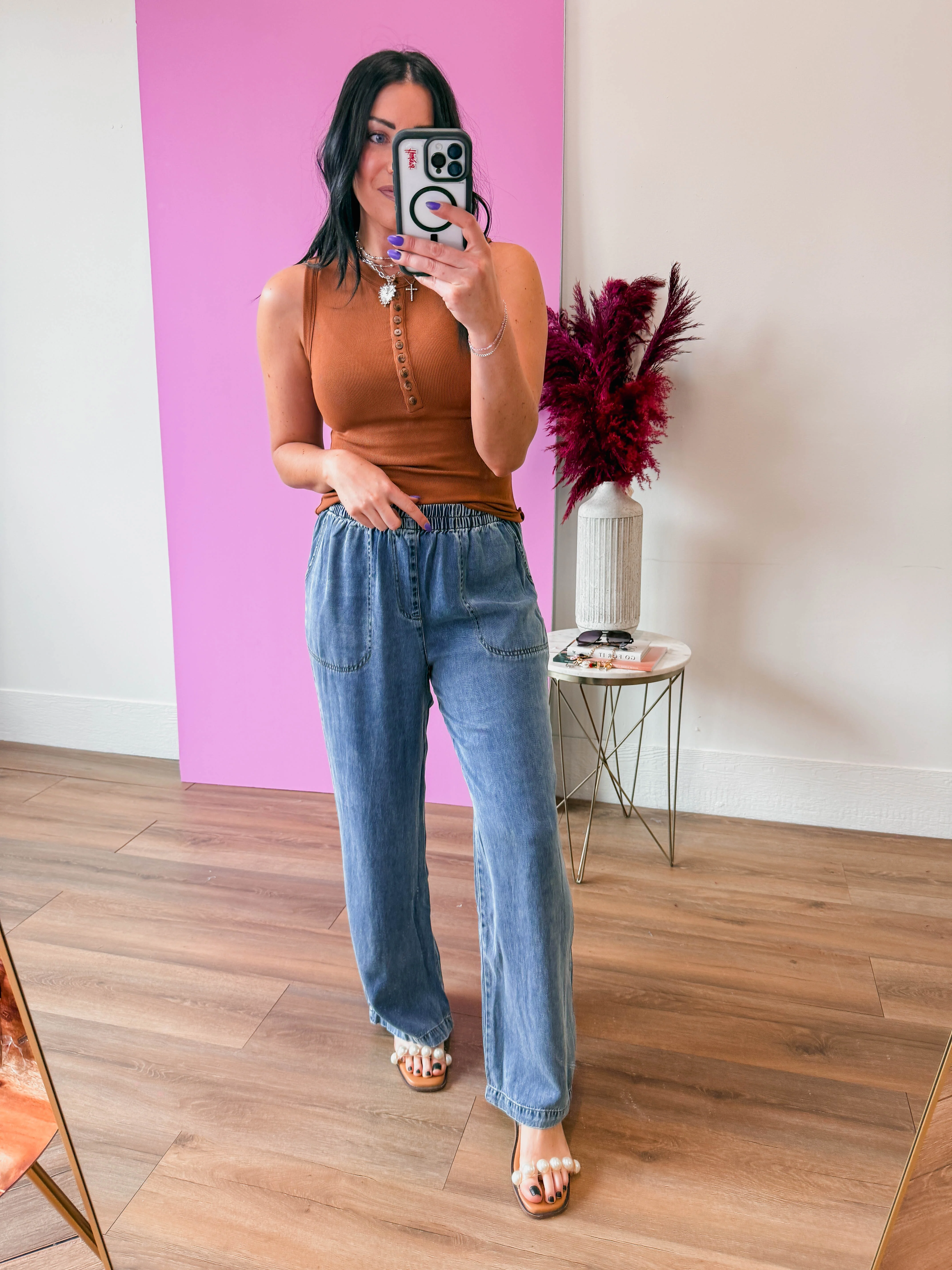 Natalie Denim Pants - Image 2