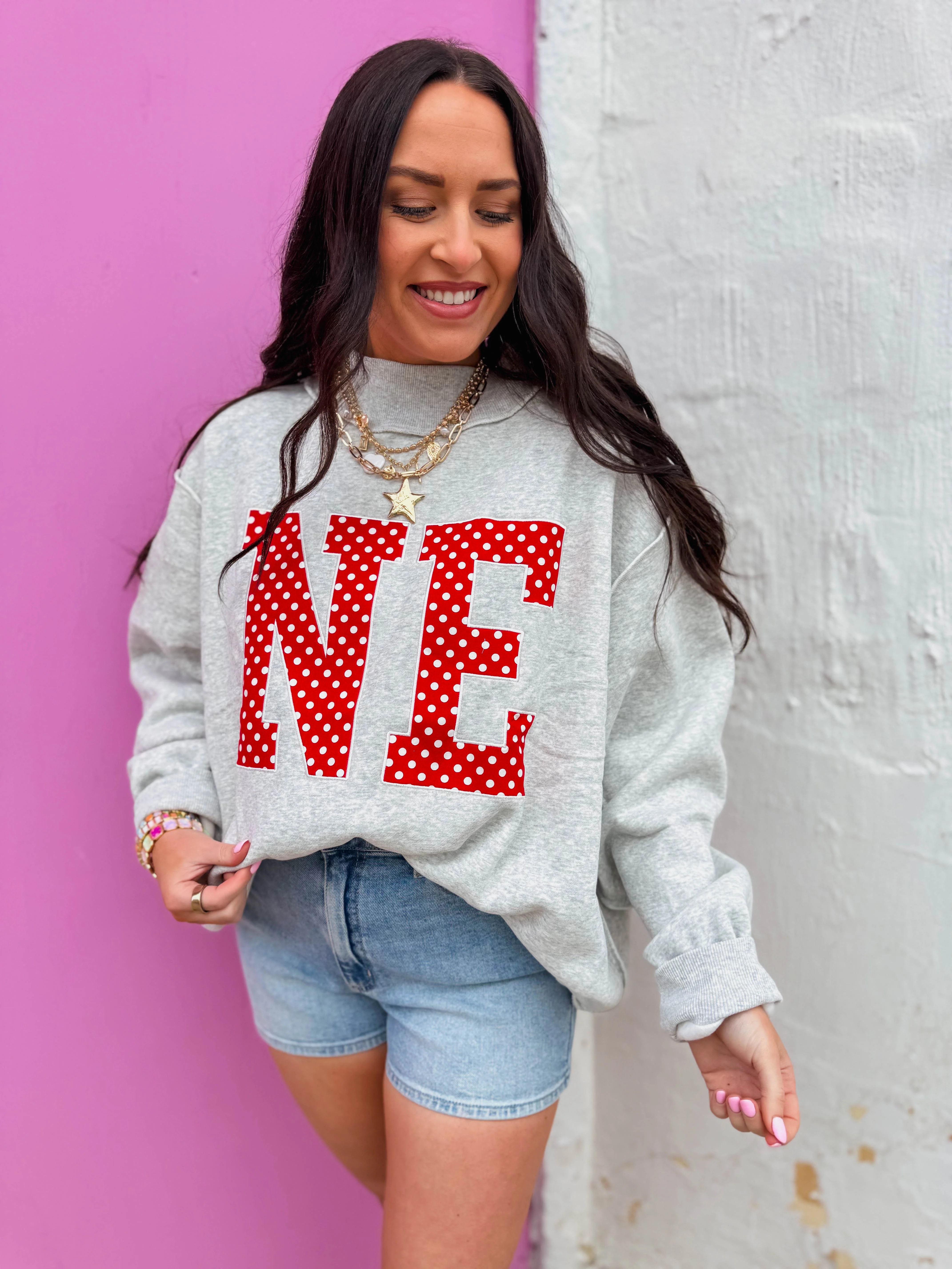 NE Polka Dot Mock Neck - Image 7