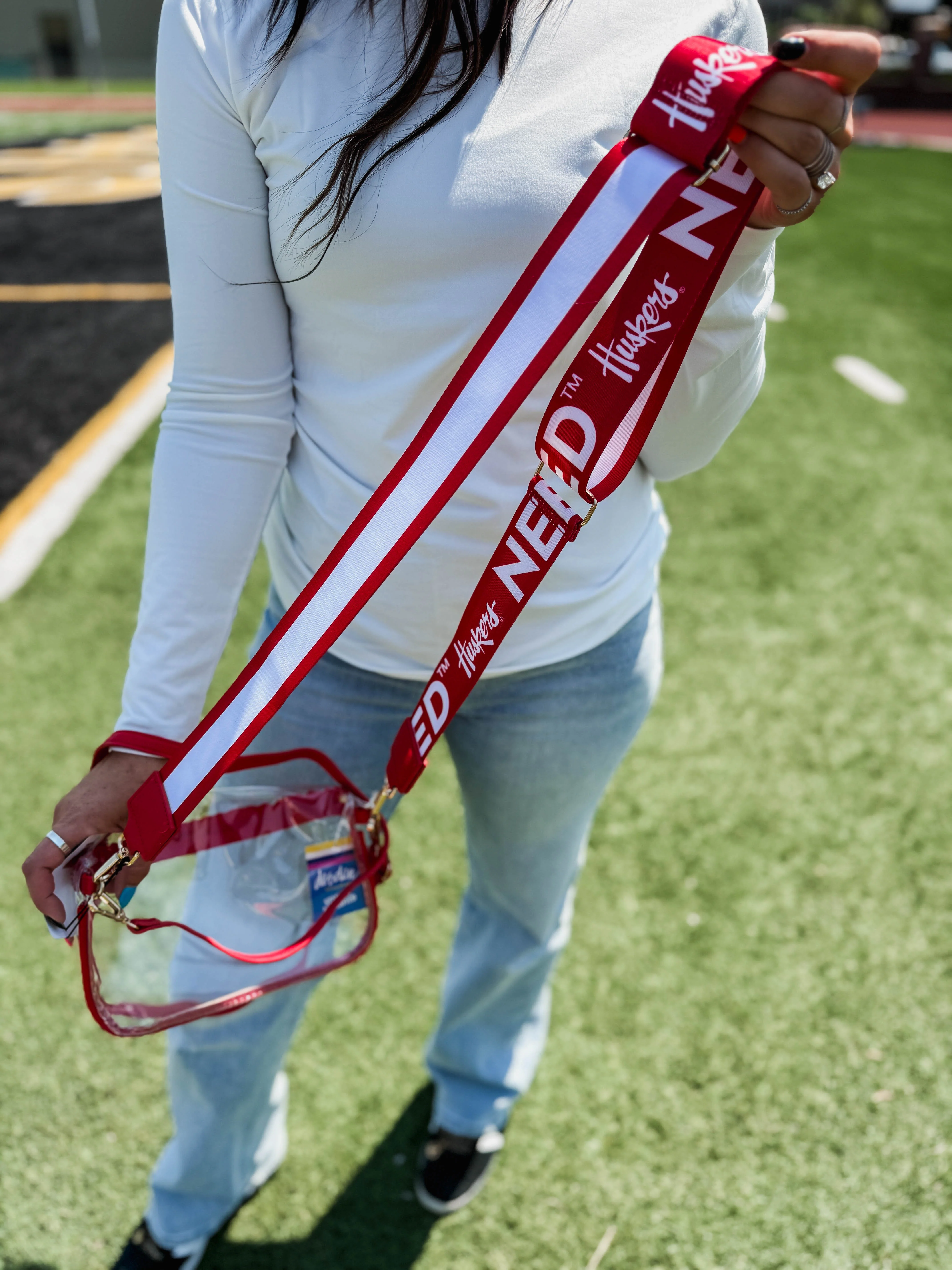Nebraska Clear Logo Strap Sling Bag - Image 2