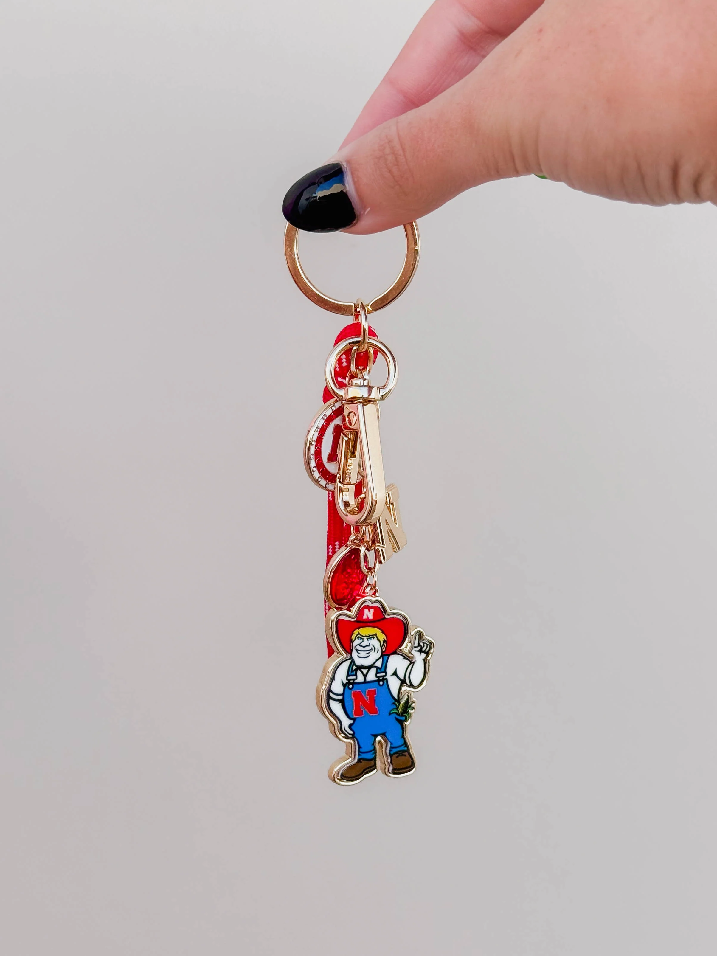 Nebraska Cornhuskers Cluster Bag Charm - Image 3