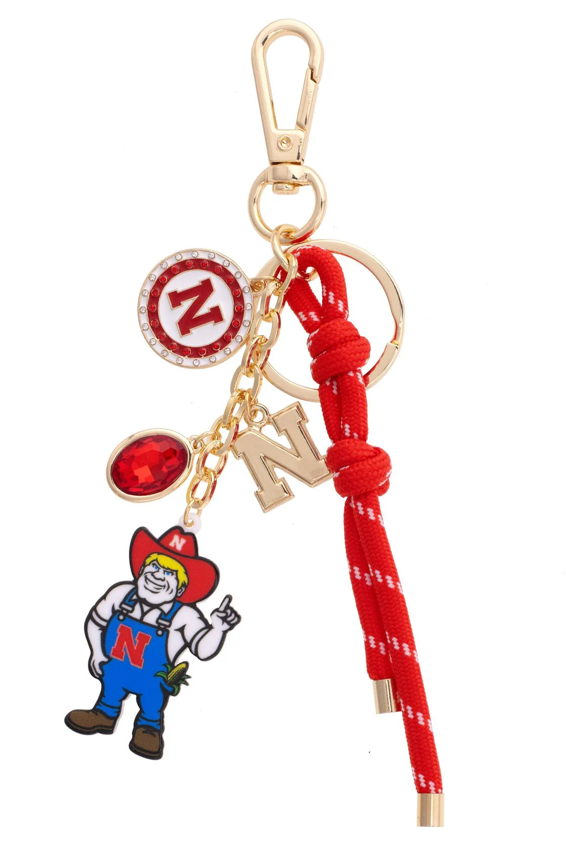 Nebraska Cornhuskers Cluster Bag Charm - Image 4