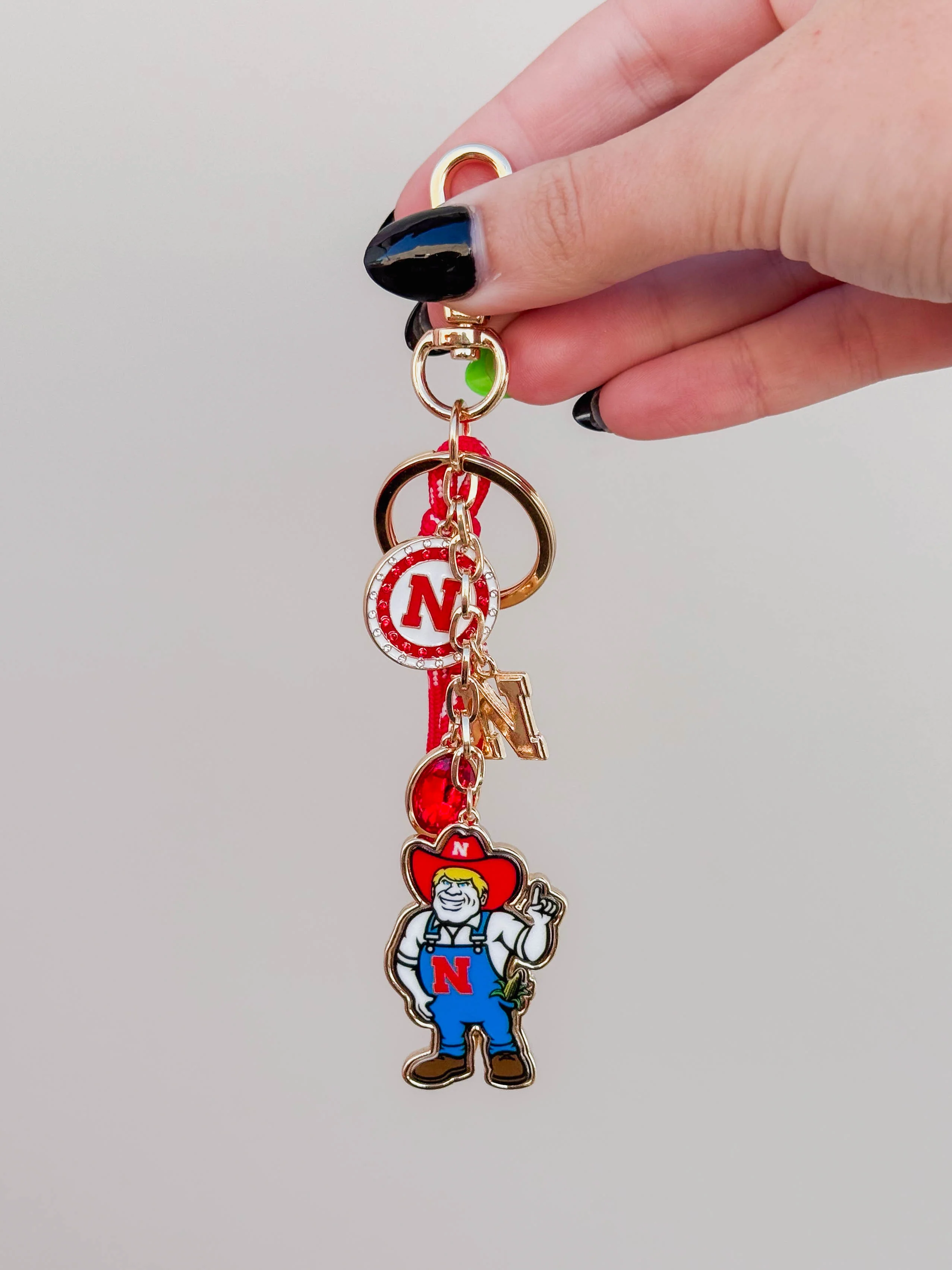 Nebraska Cornhuskers Cluster Bag Charm - Image 6