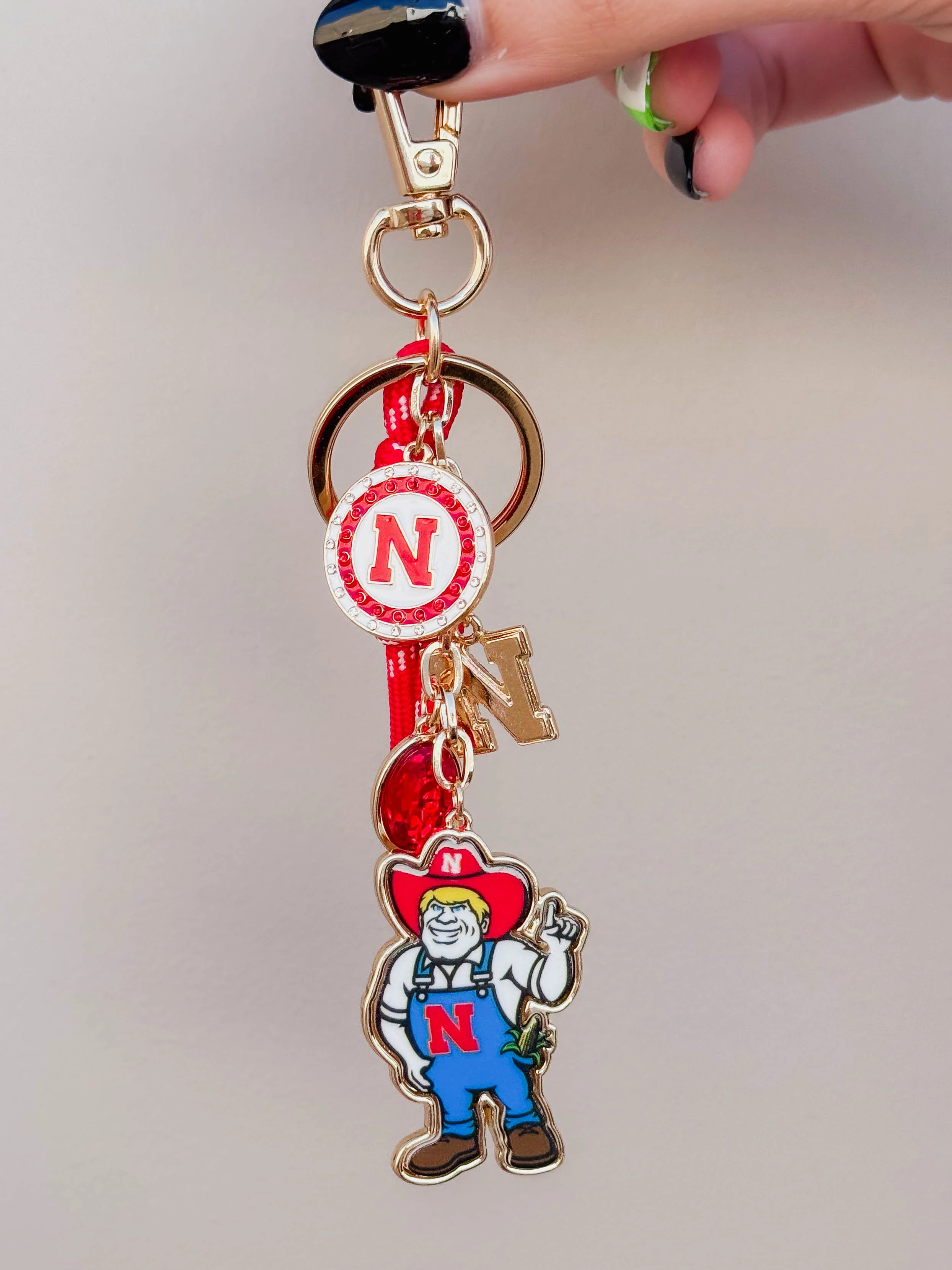 Nebraska Cornhuskers Cluster Bag Charm - Image 7