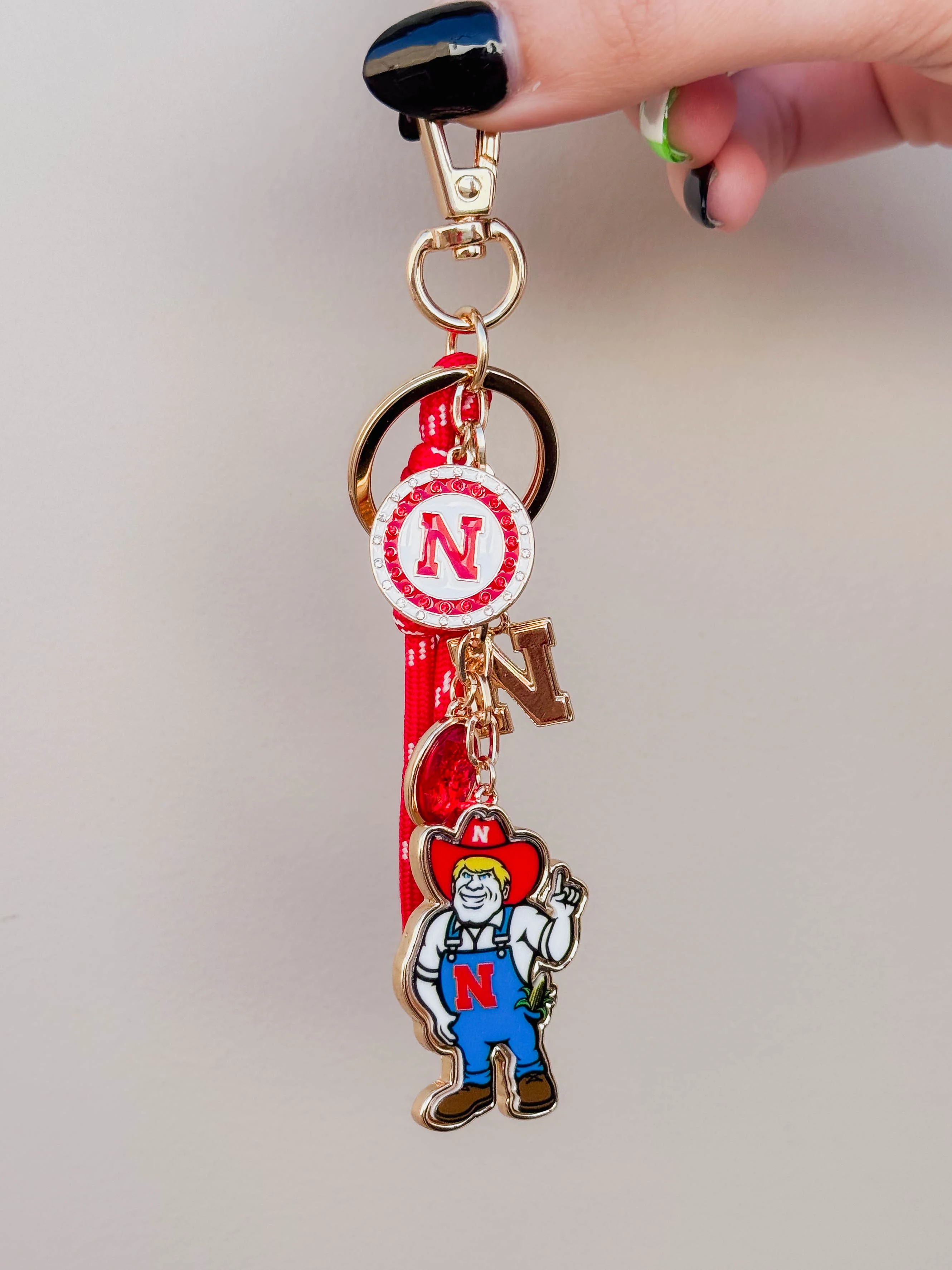 Nebraska Cornhuskers Cluster Bag Charm - Image 8
