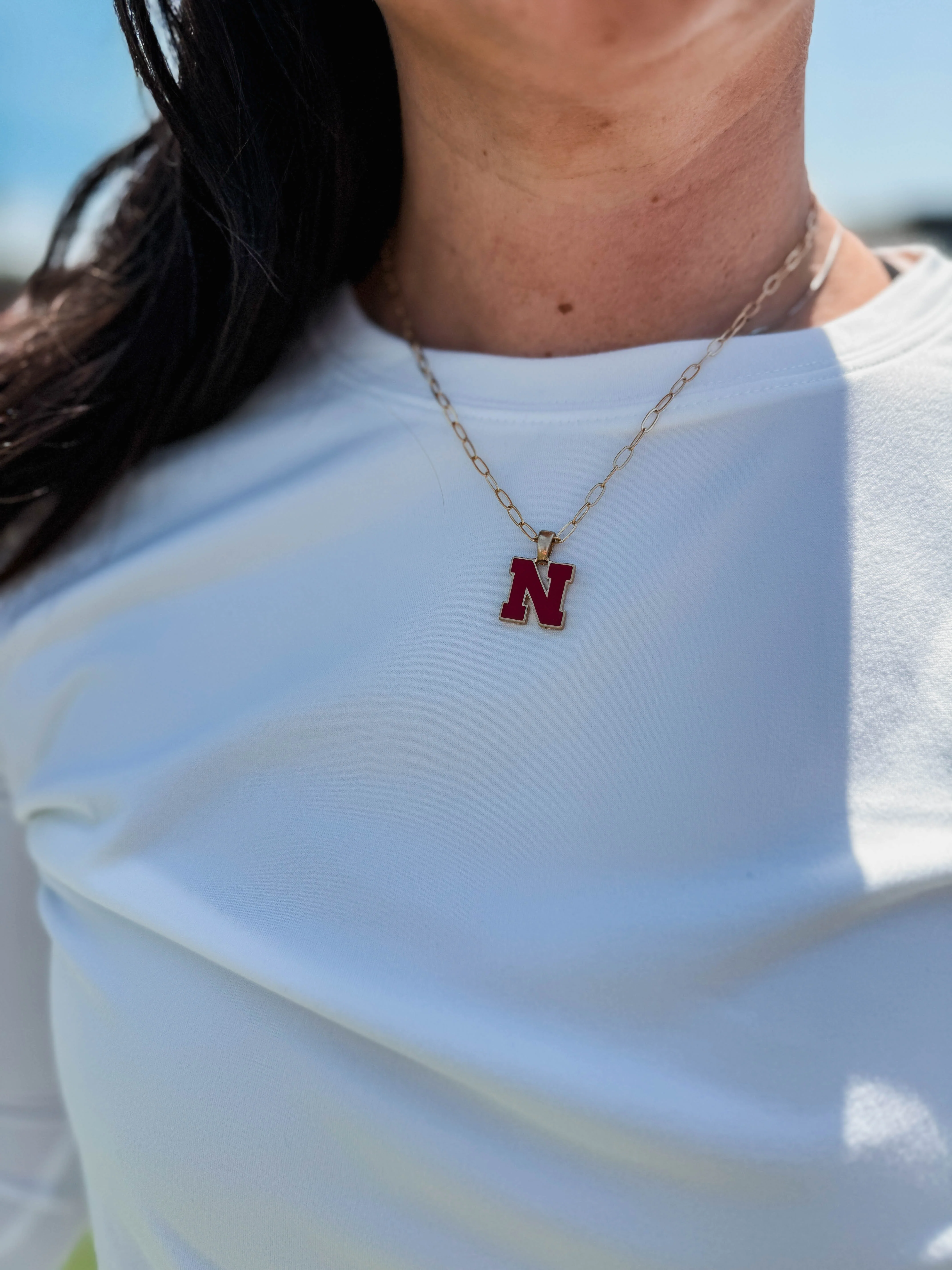 Nebraska Huskers Enamel Pendant Necklace - Image 3