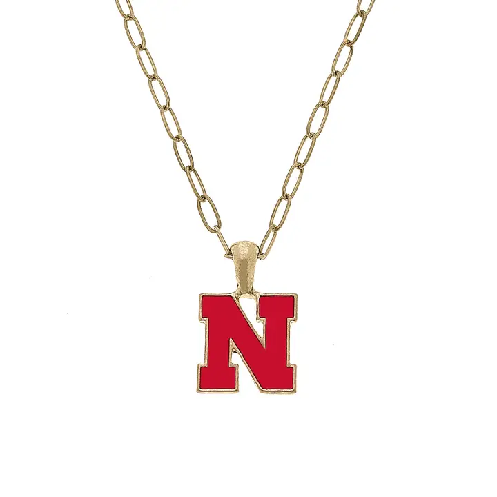 Nebraska Huskers Enamel Pendant Necklace - Image 4