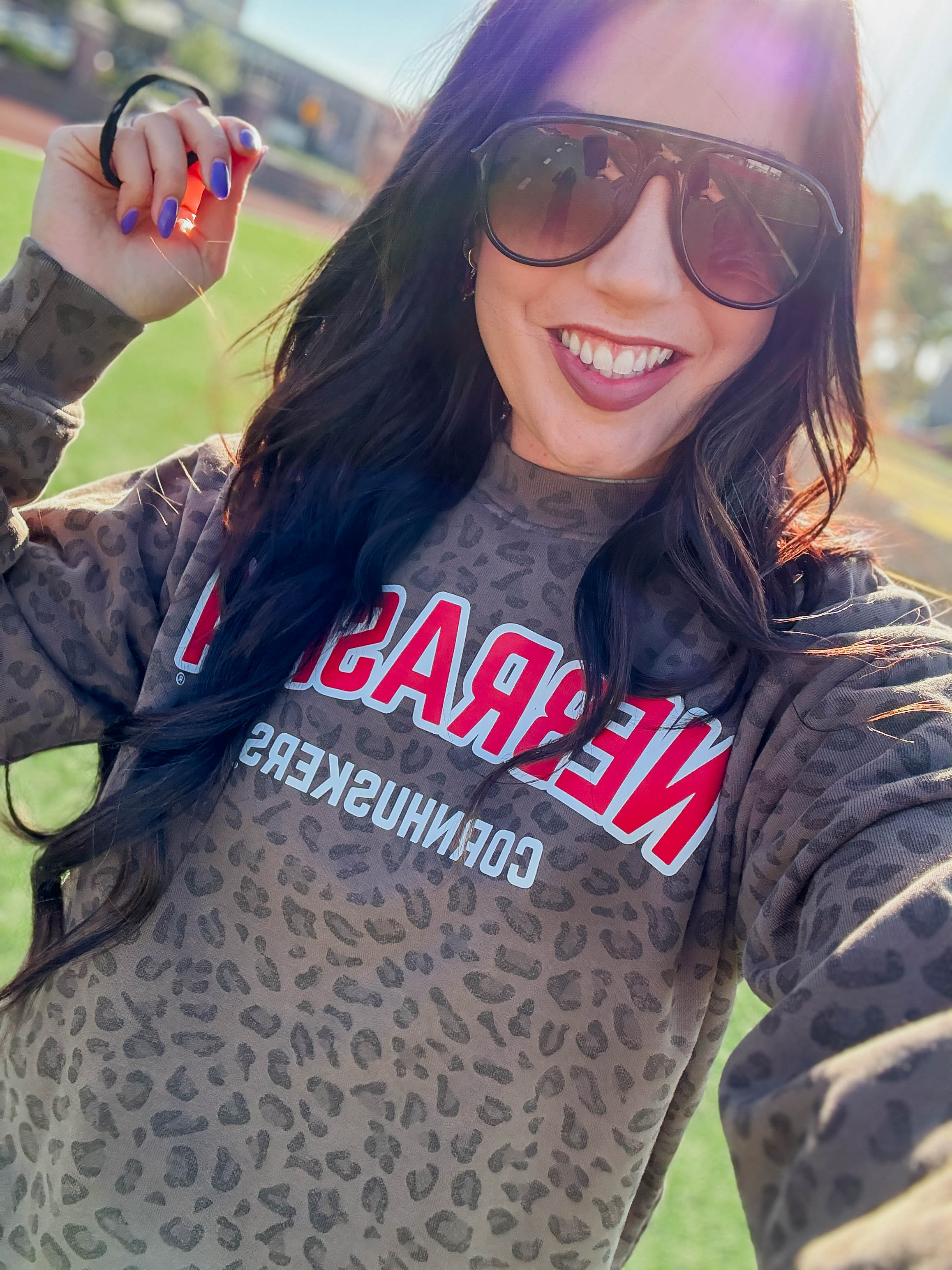 Nebraska Cornhuskers Leopard Crew - Image 7