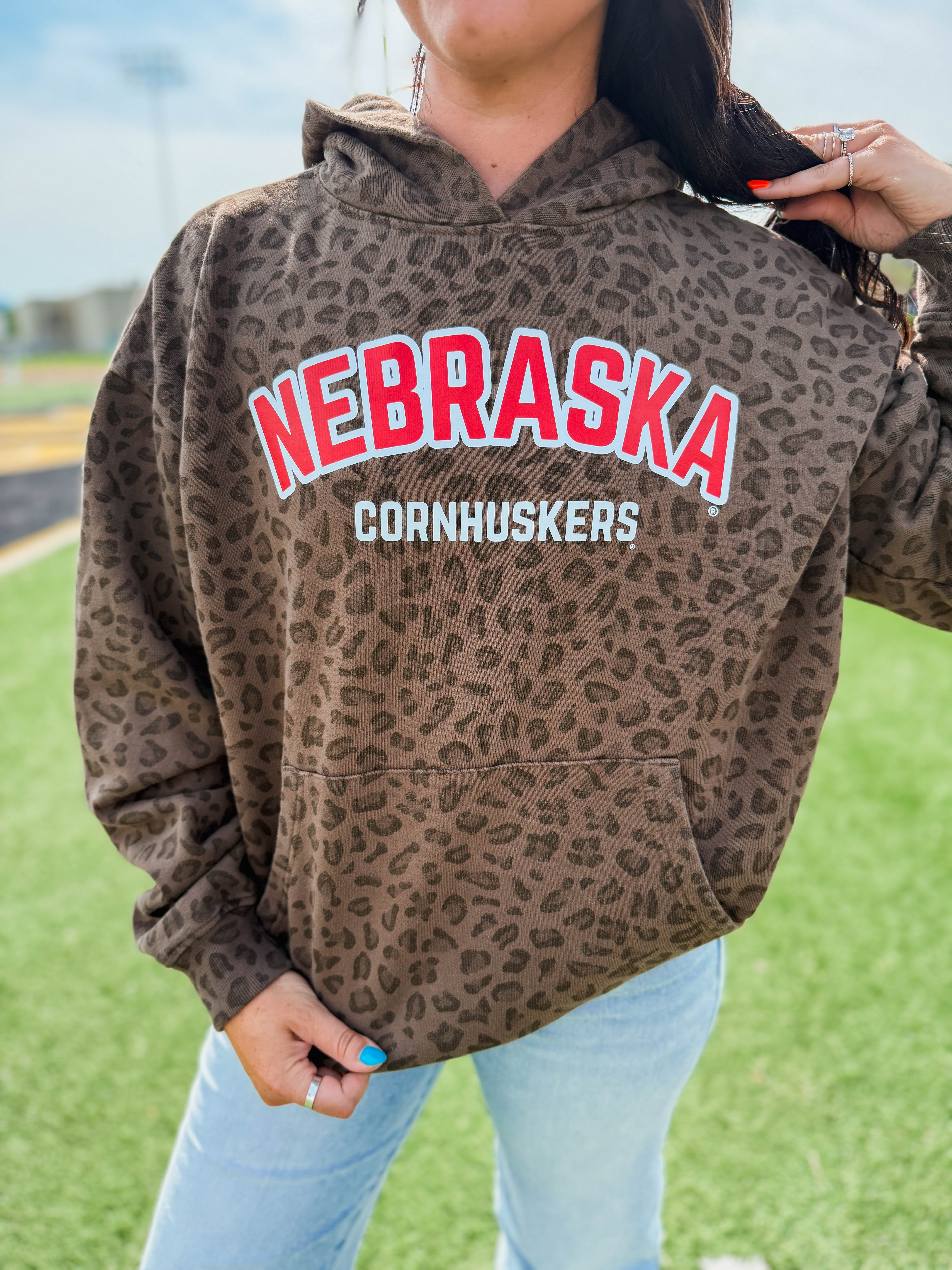 Nebraska Cornhuskers Leopard Hoodie - Image 14