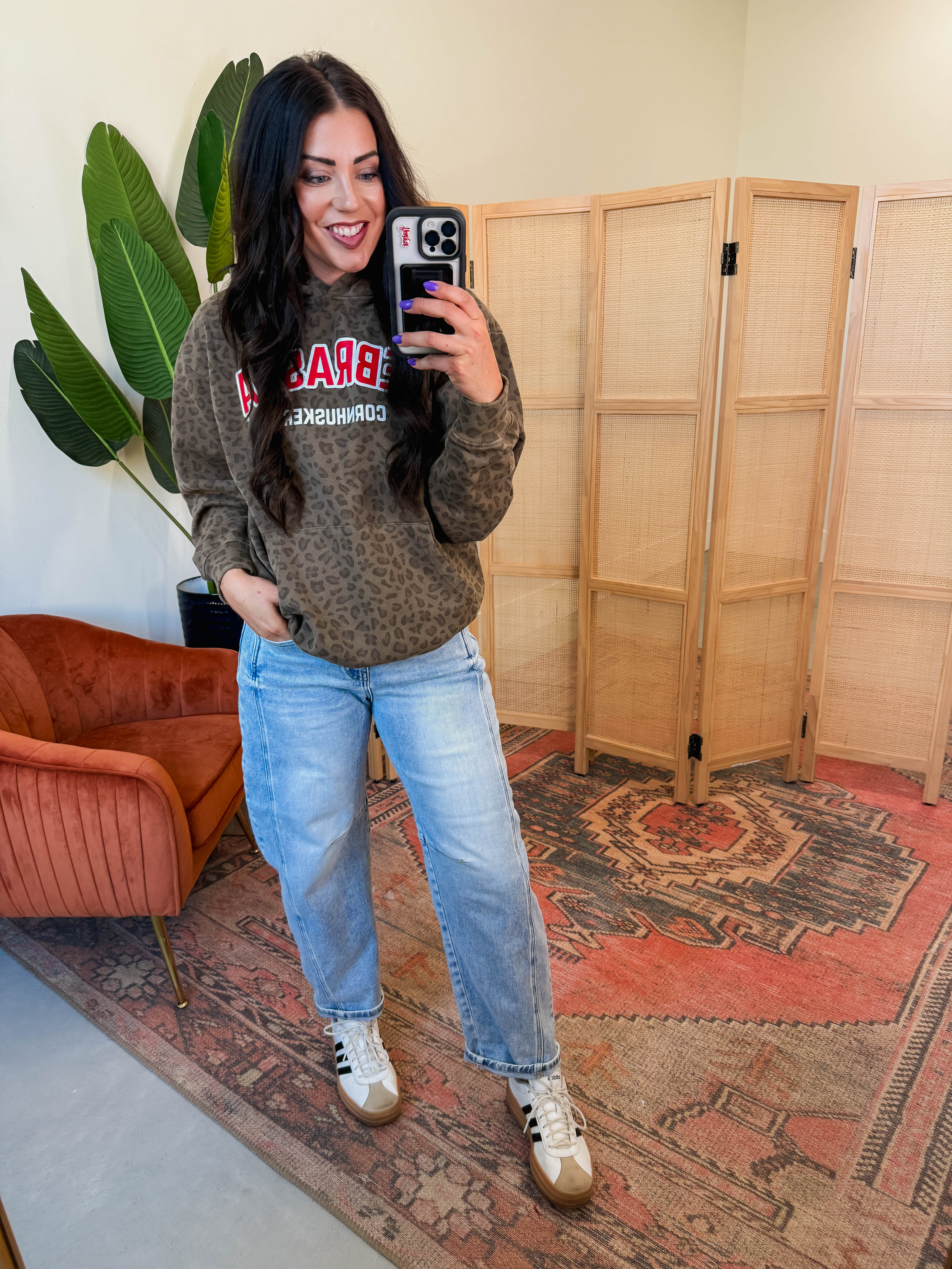 Nebraska Cornhuskers Leopard Hoodie - Image 26