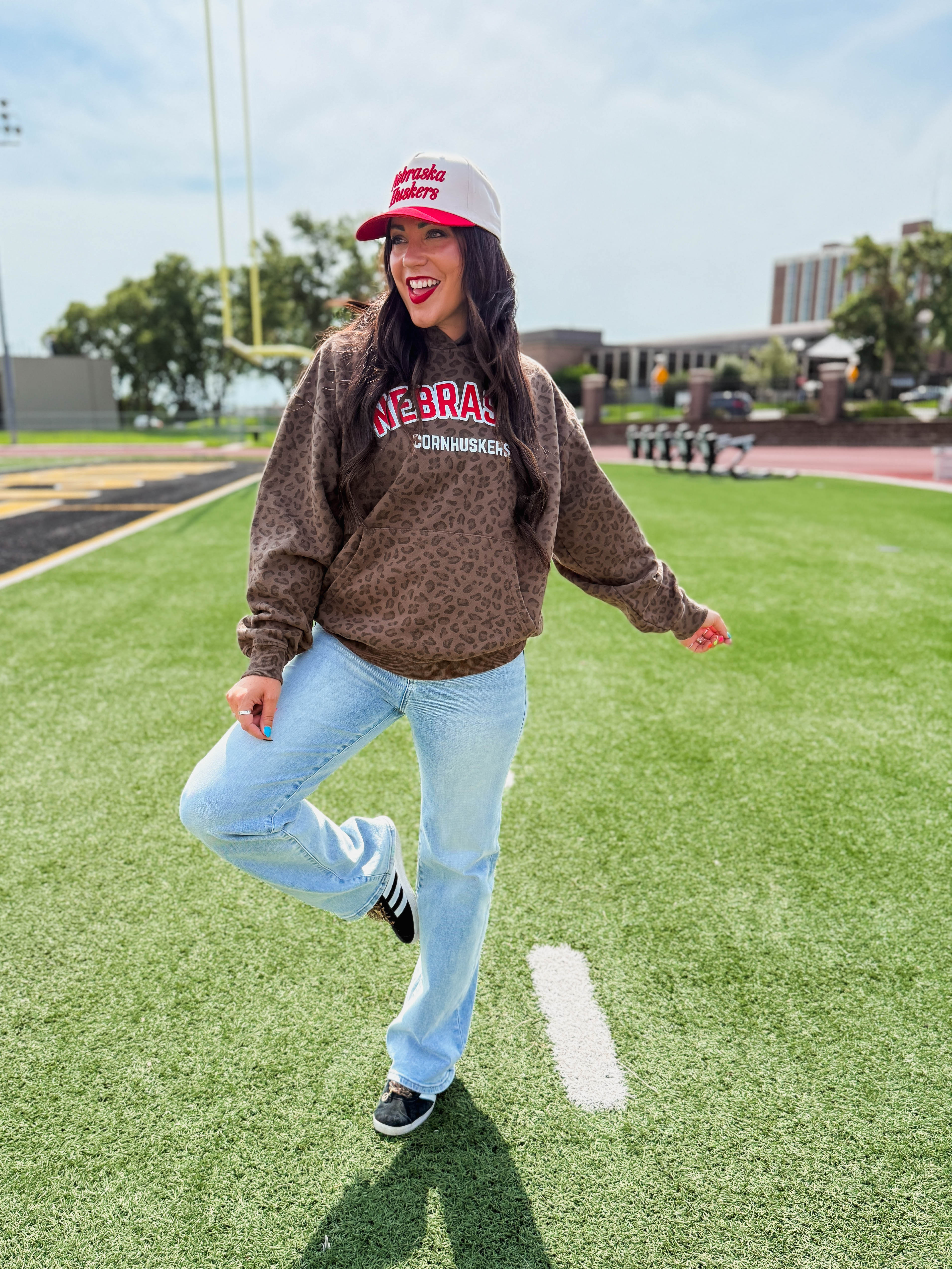 Nebraska Cornhuskers Leopard Hoodie - Image 3