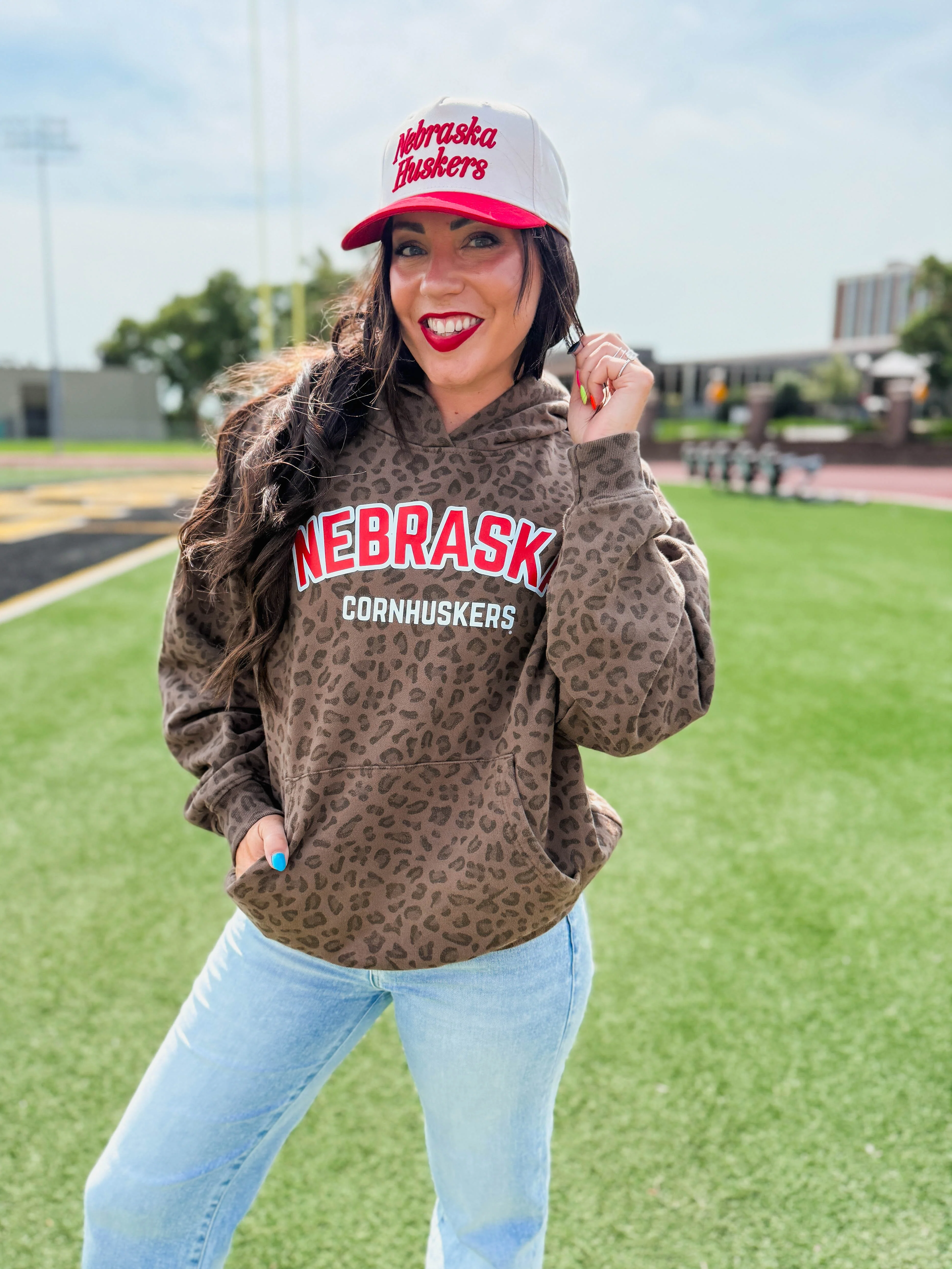 Nebraska Cornhuskers Leopard Hoodie - Image 4