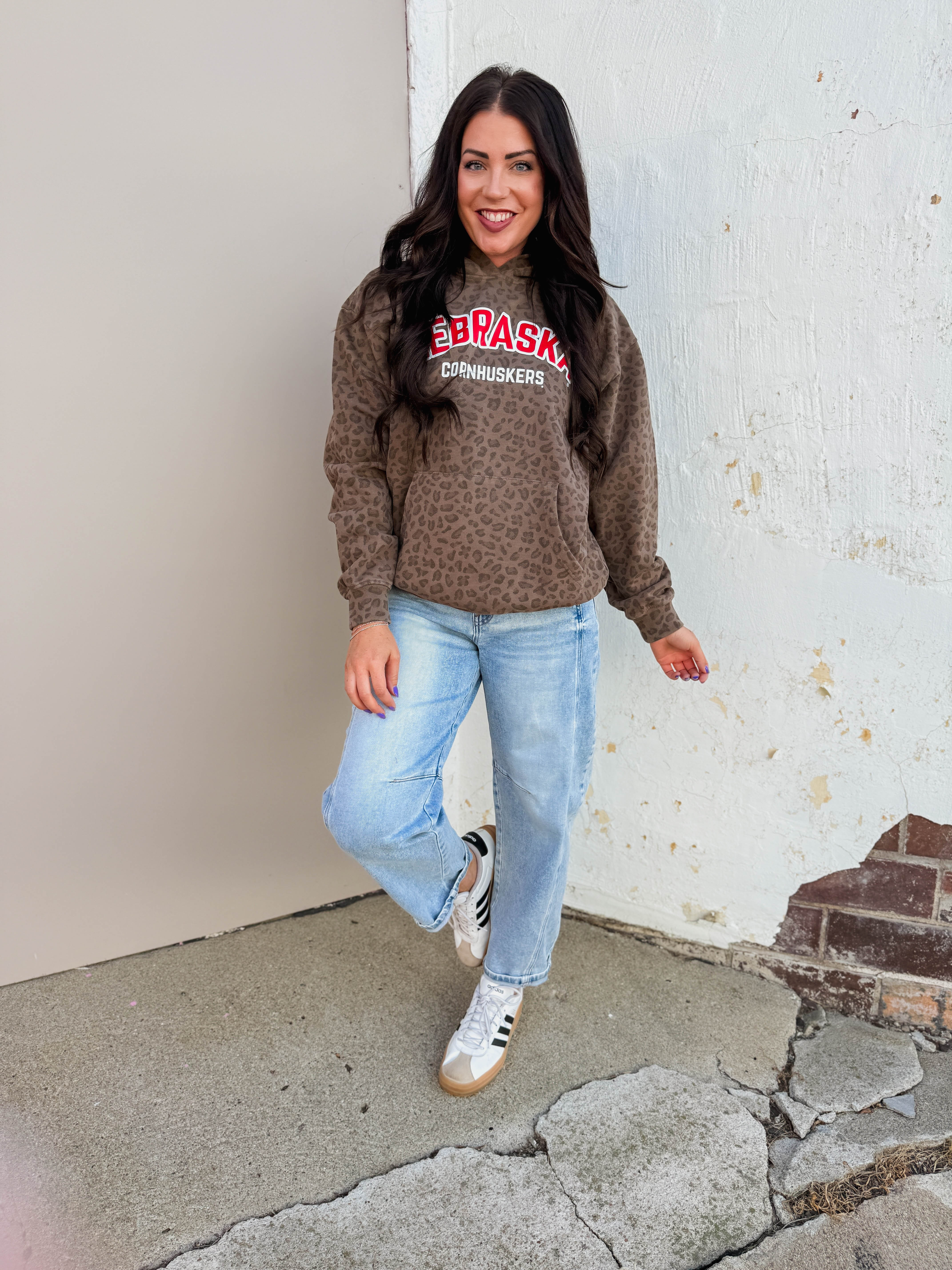 Nebraska Cornhuskers Leopard Hoodie - Image 9
