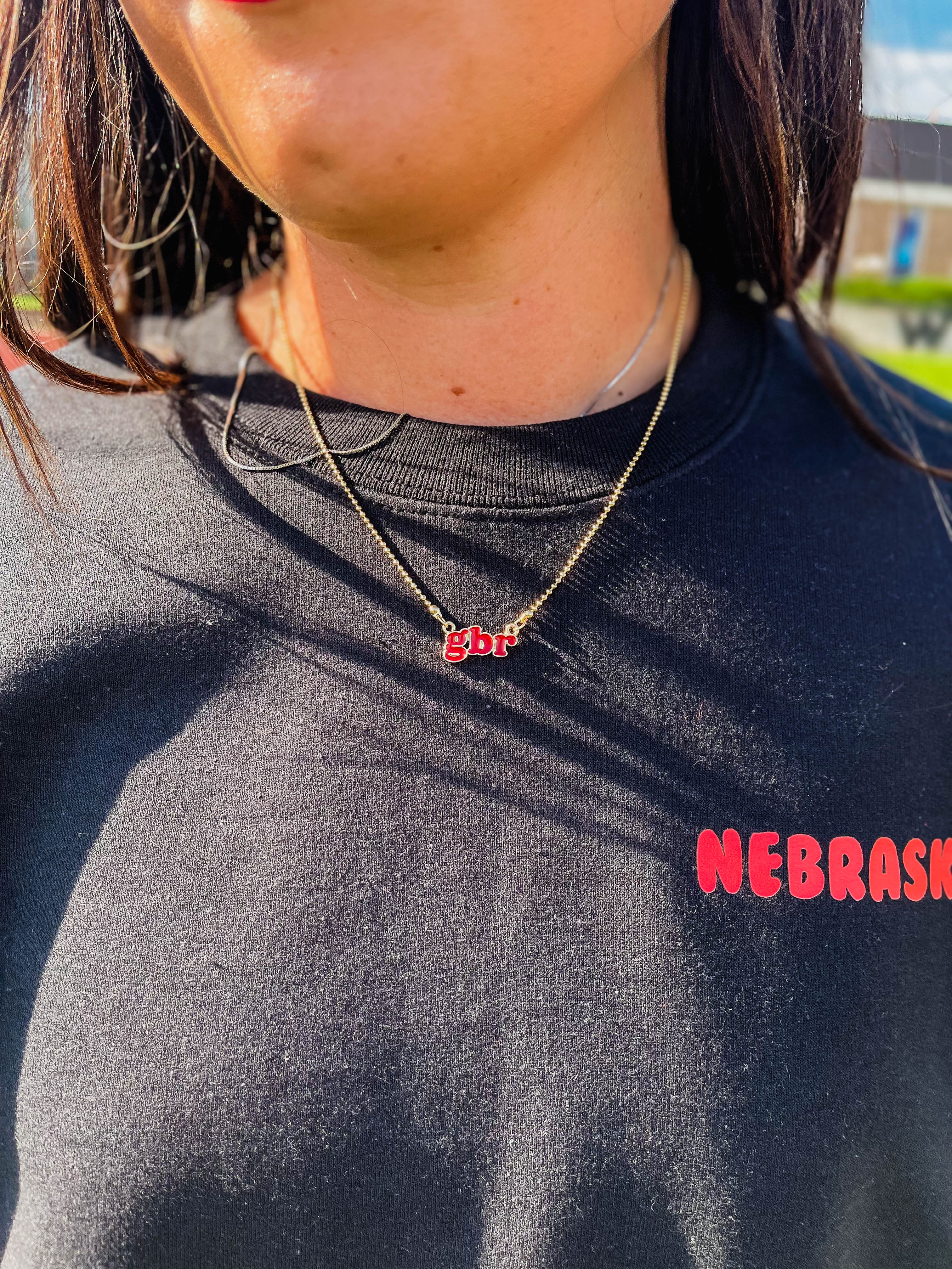 Nebraska Huskers Slogan Necklace