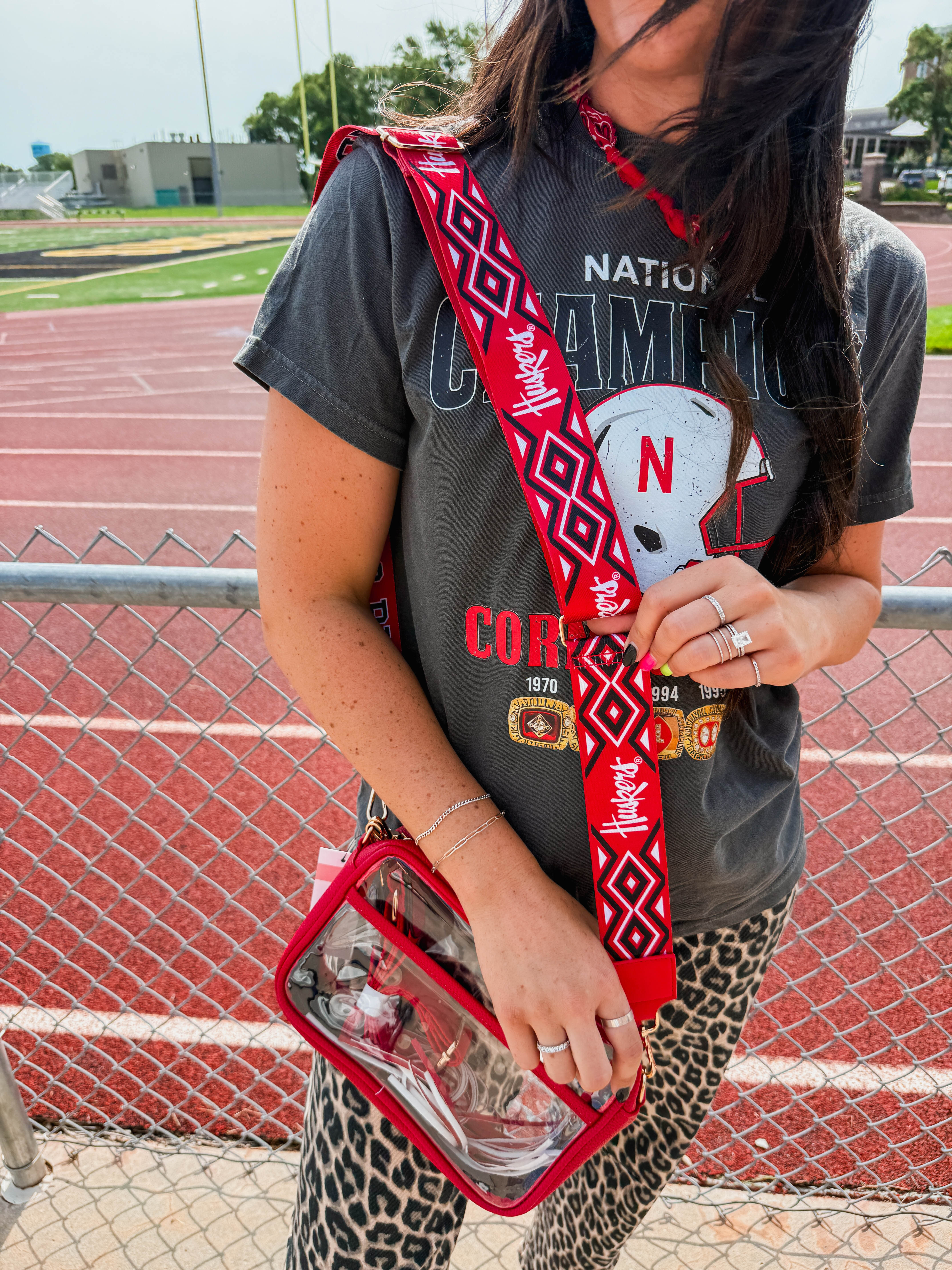 Nebraska Huskers Wide Purse Strap