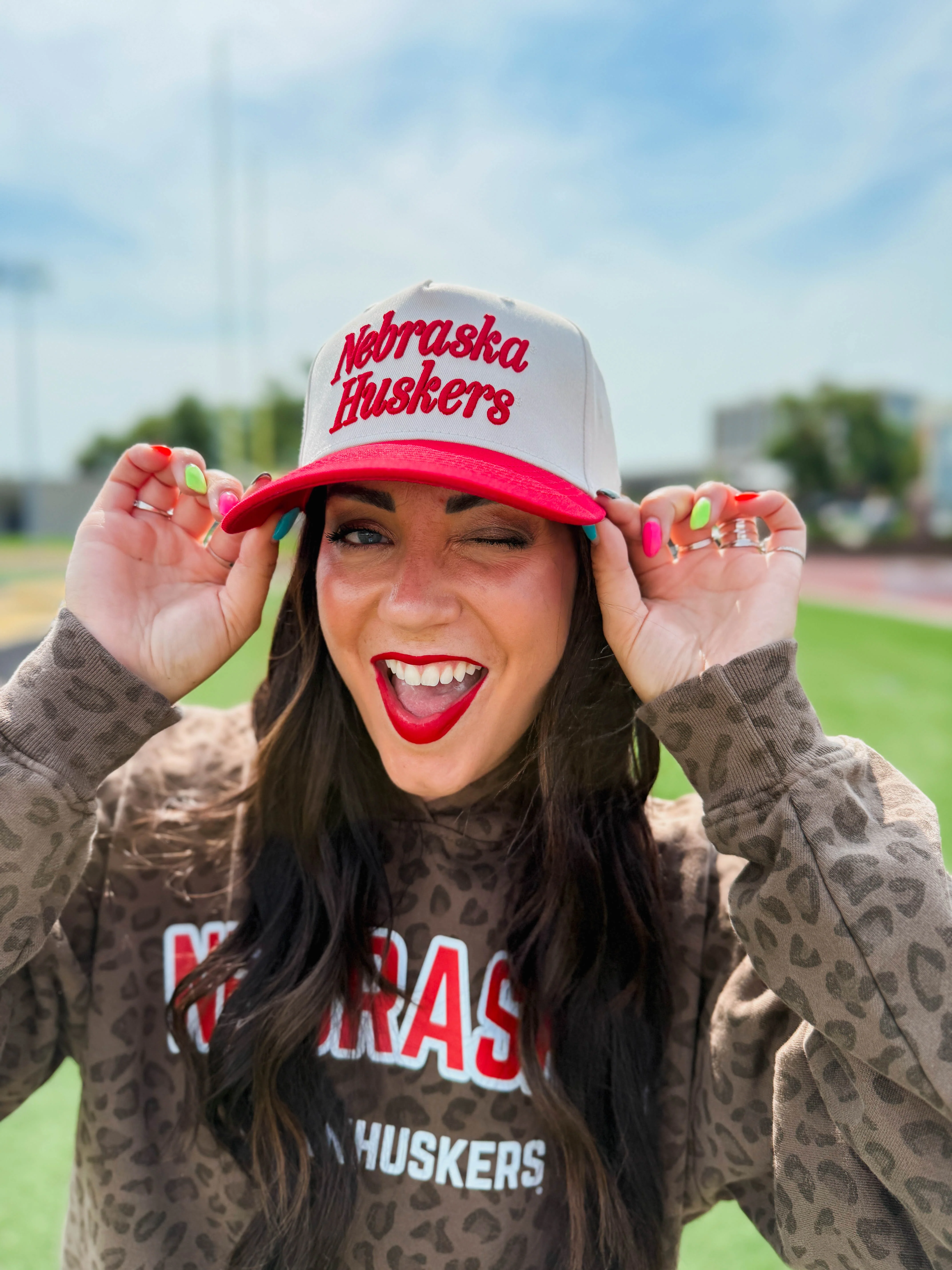 Nebraska Script Canvas Hat