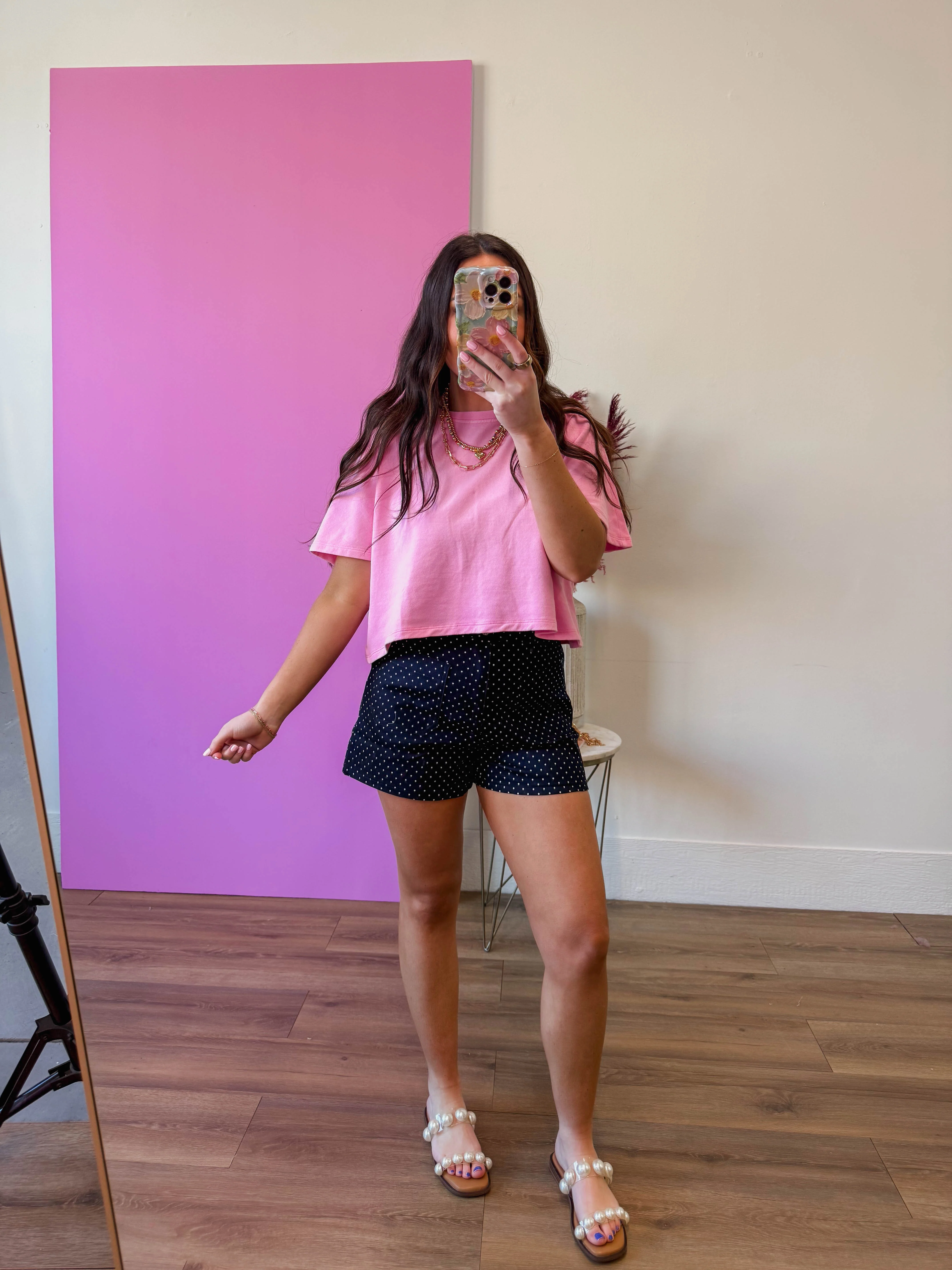 On The Dot Shorts-Navy - Image 2