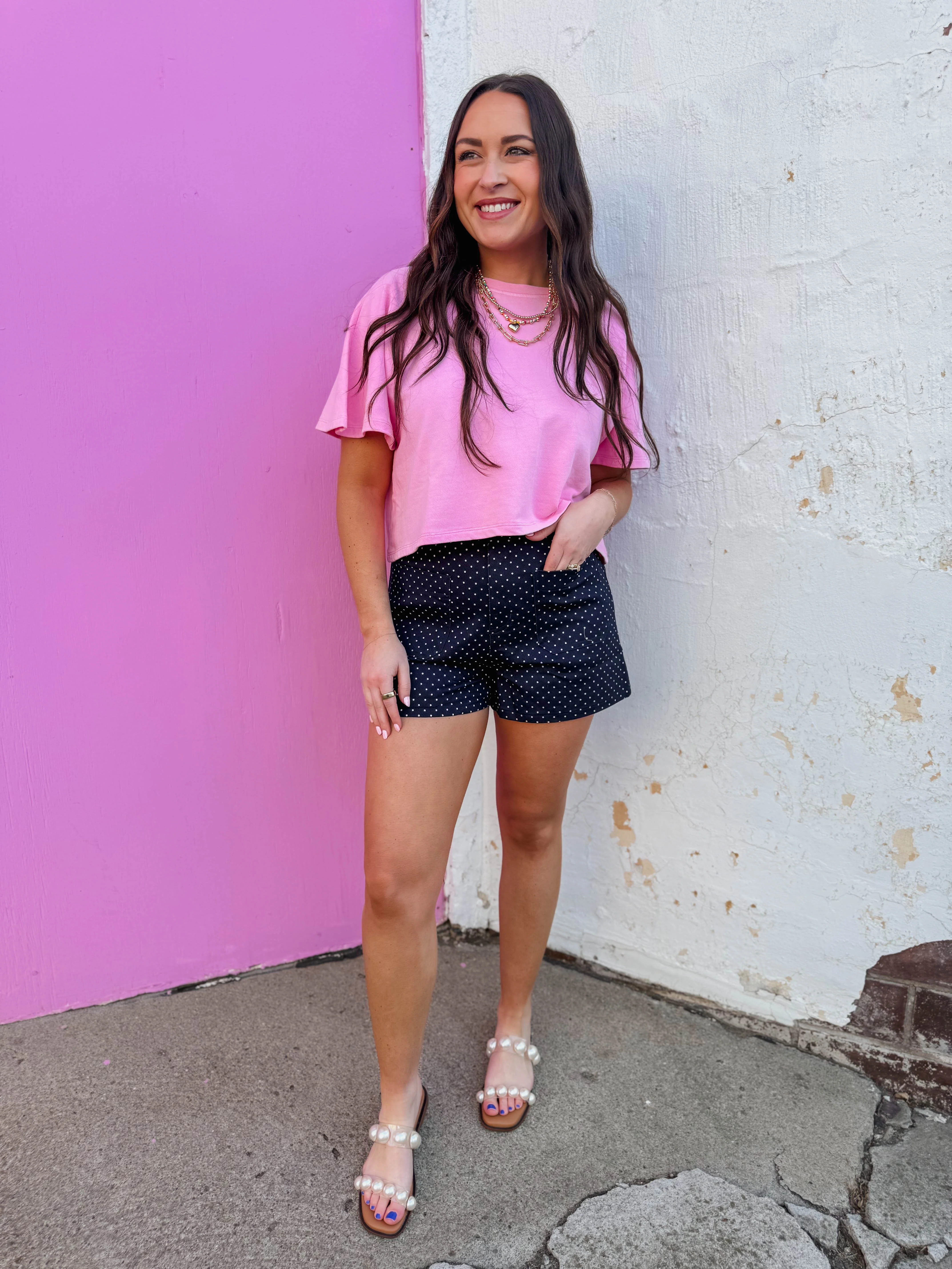 On The Dot Shorts-Navy - Image 3