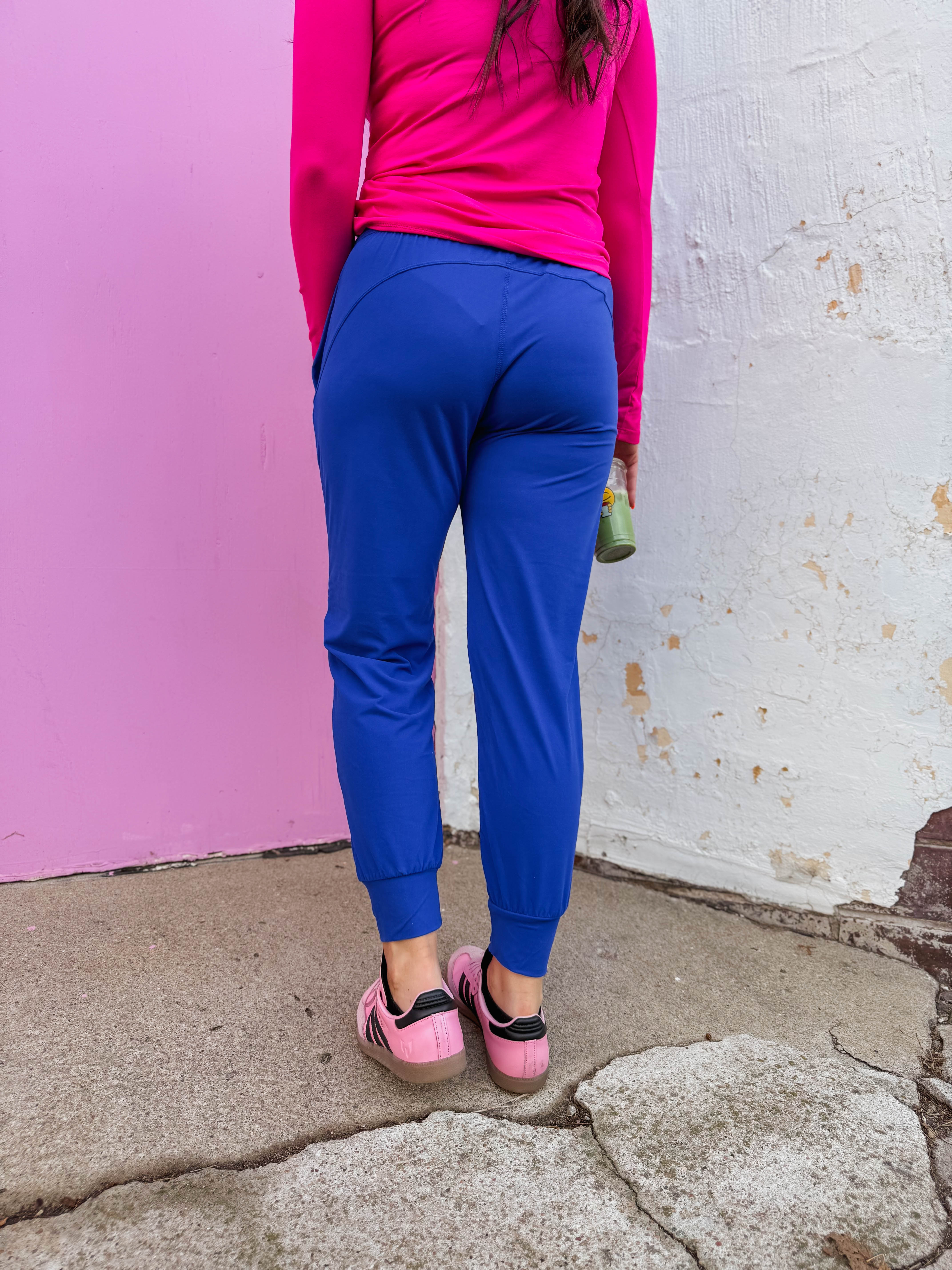 On The Go Joggers-Royal - Image 4