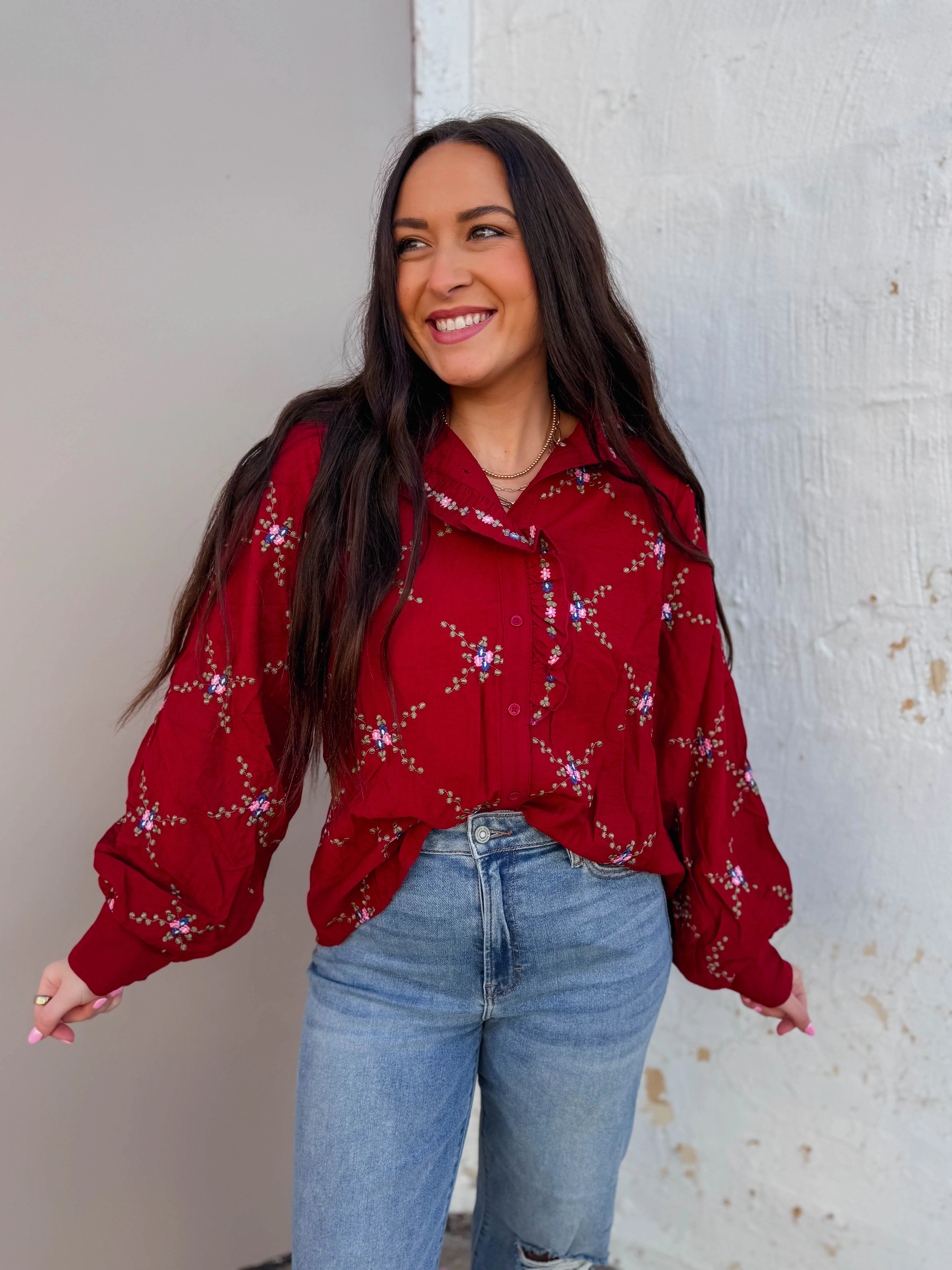 Ophelia Floral Top - Image 11