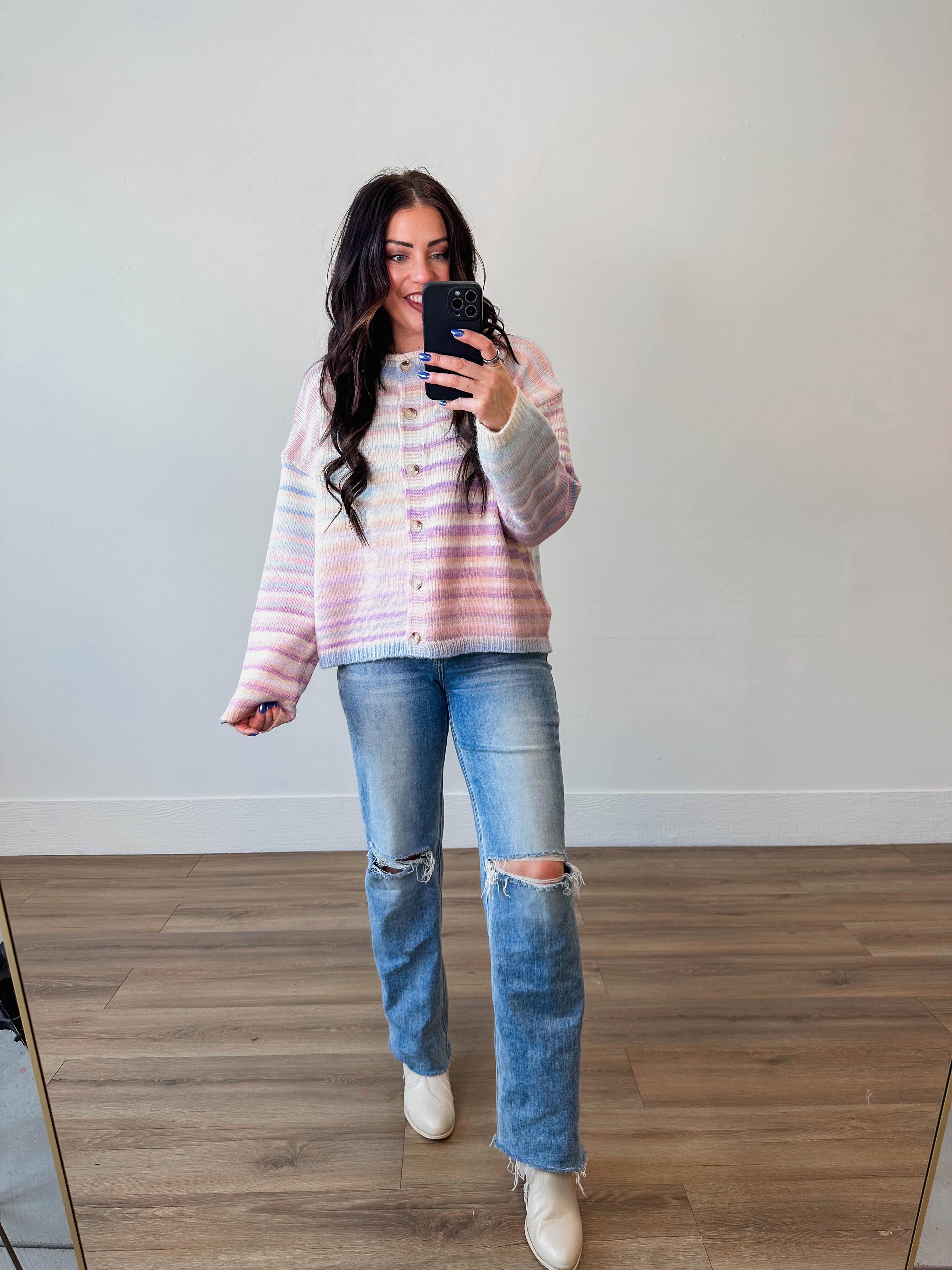Over The Rainbow Cardigan-Bubblegum/Mint - Image 23