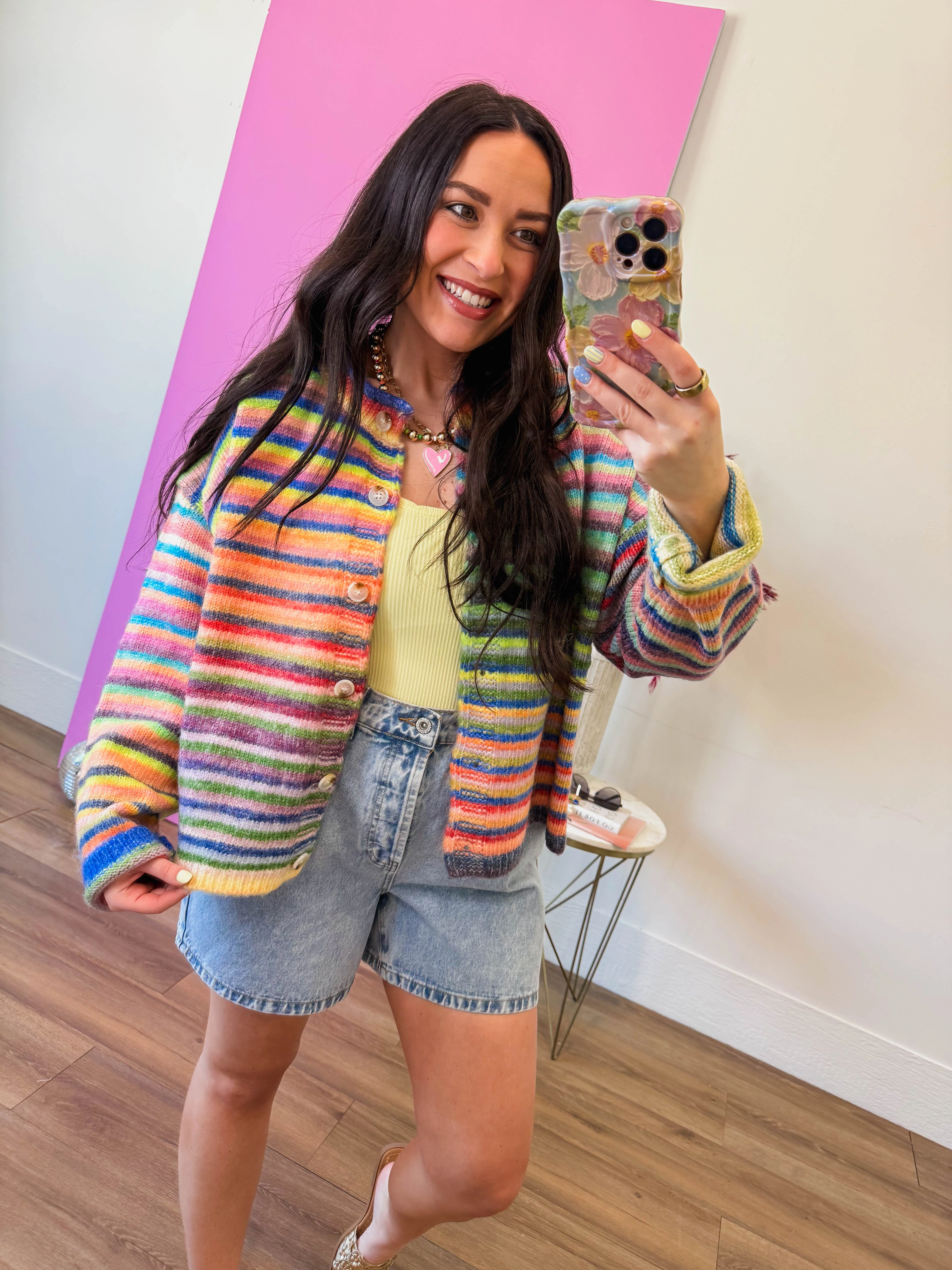 Over The Rainbow Cardigan-Sky/Purple - Image 28