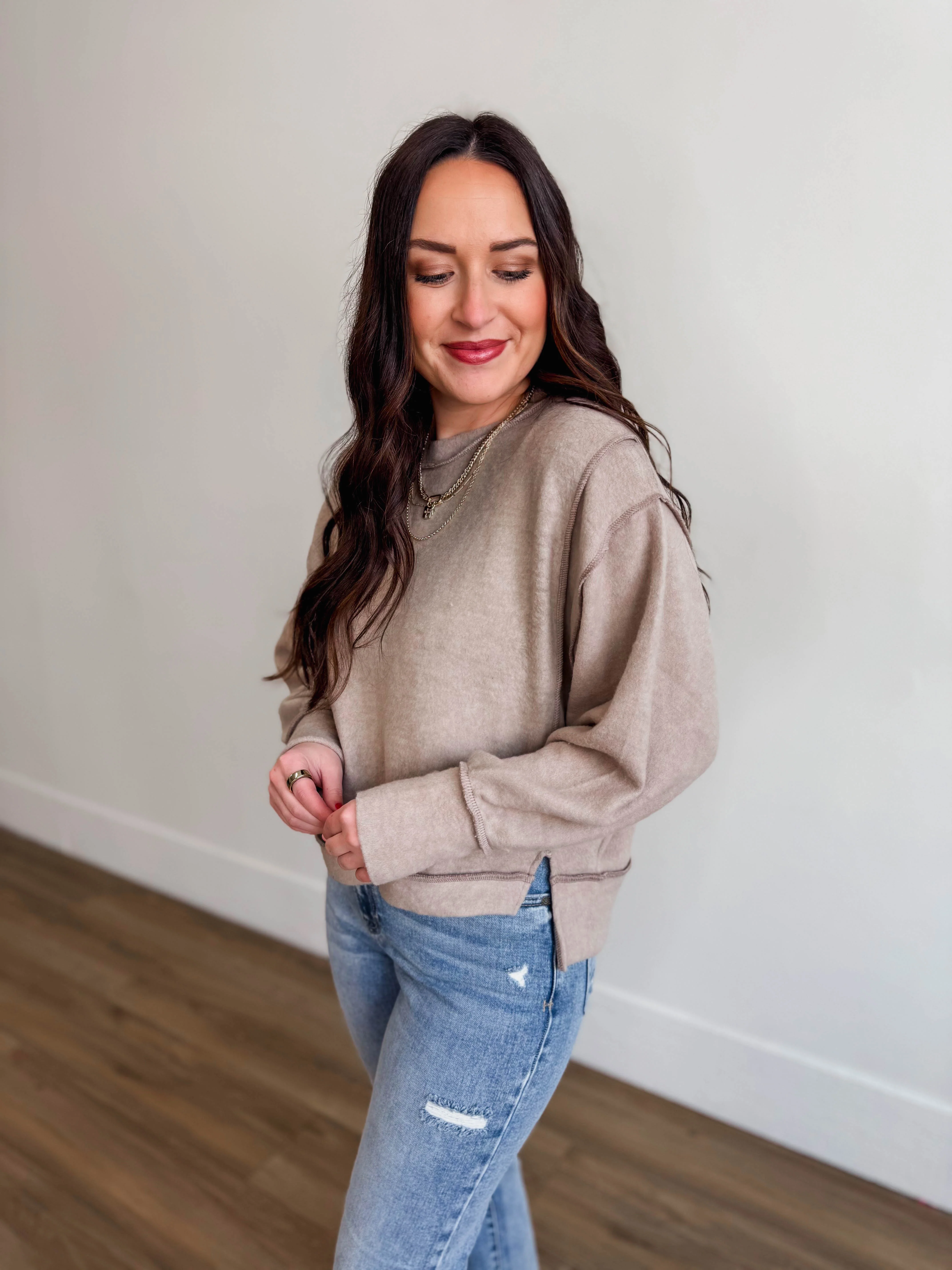 Paige Sweater-Ash Mocha - Image 5