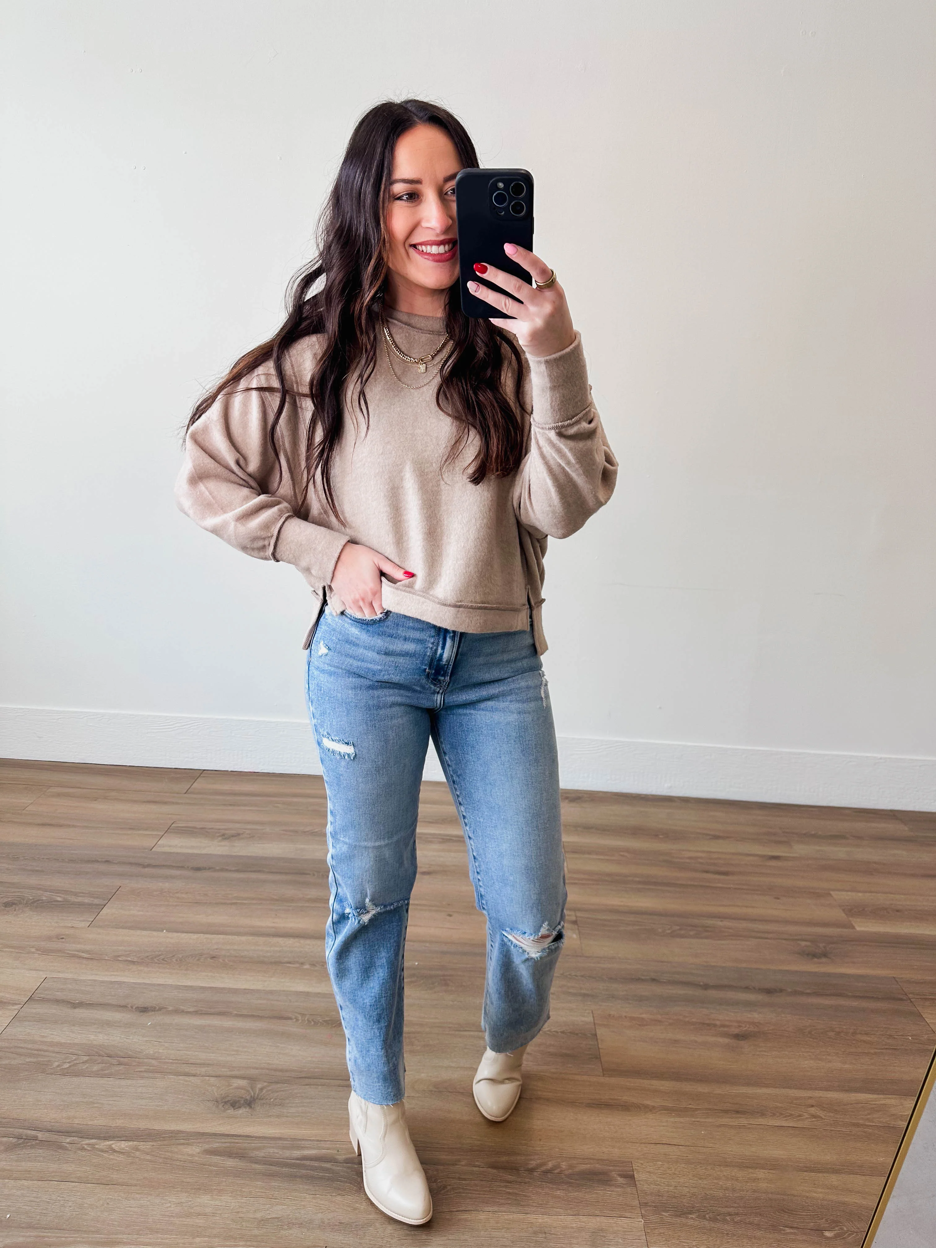 Paige Sweater-Ash Mocha - Image 7