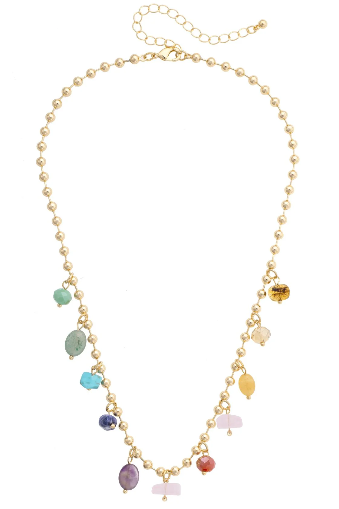 Phifer Gemstone Ball Bead Necklace