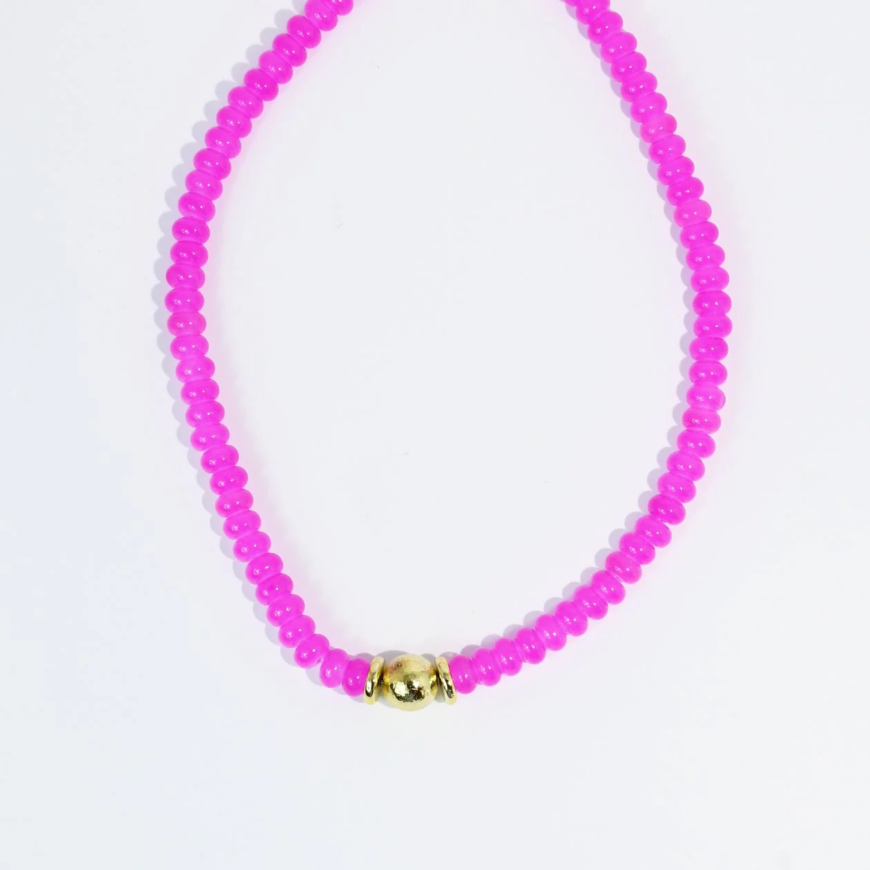 Pink Pop Beaded Necklace - Image 3