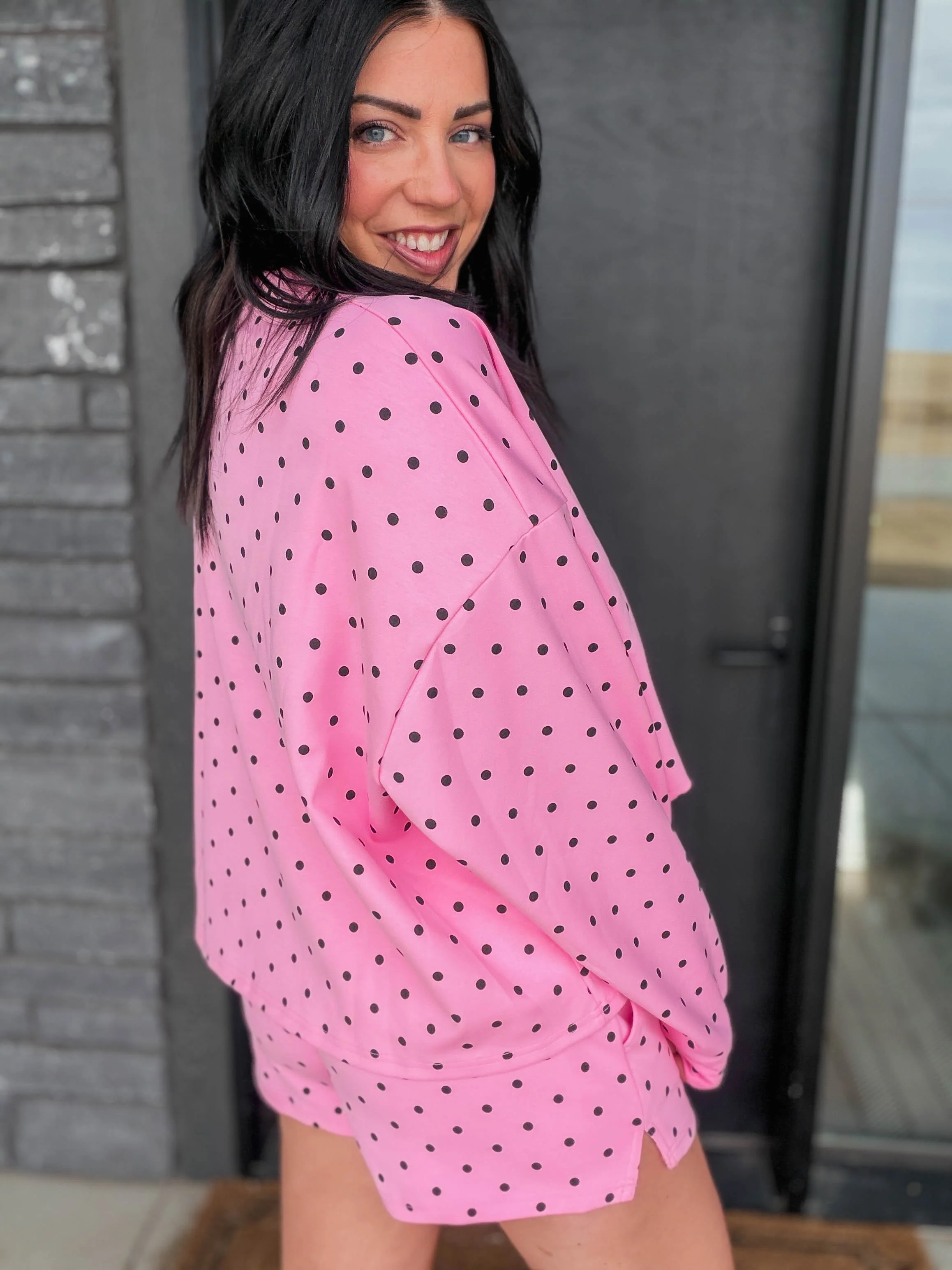 Pink Pop Polka Dot Pullover - Image 10