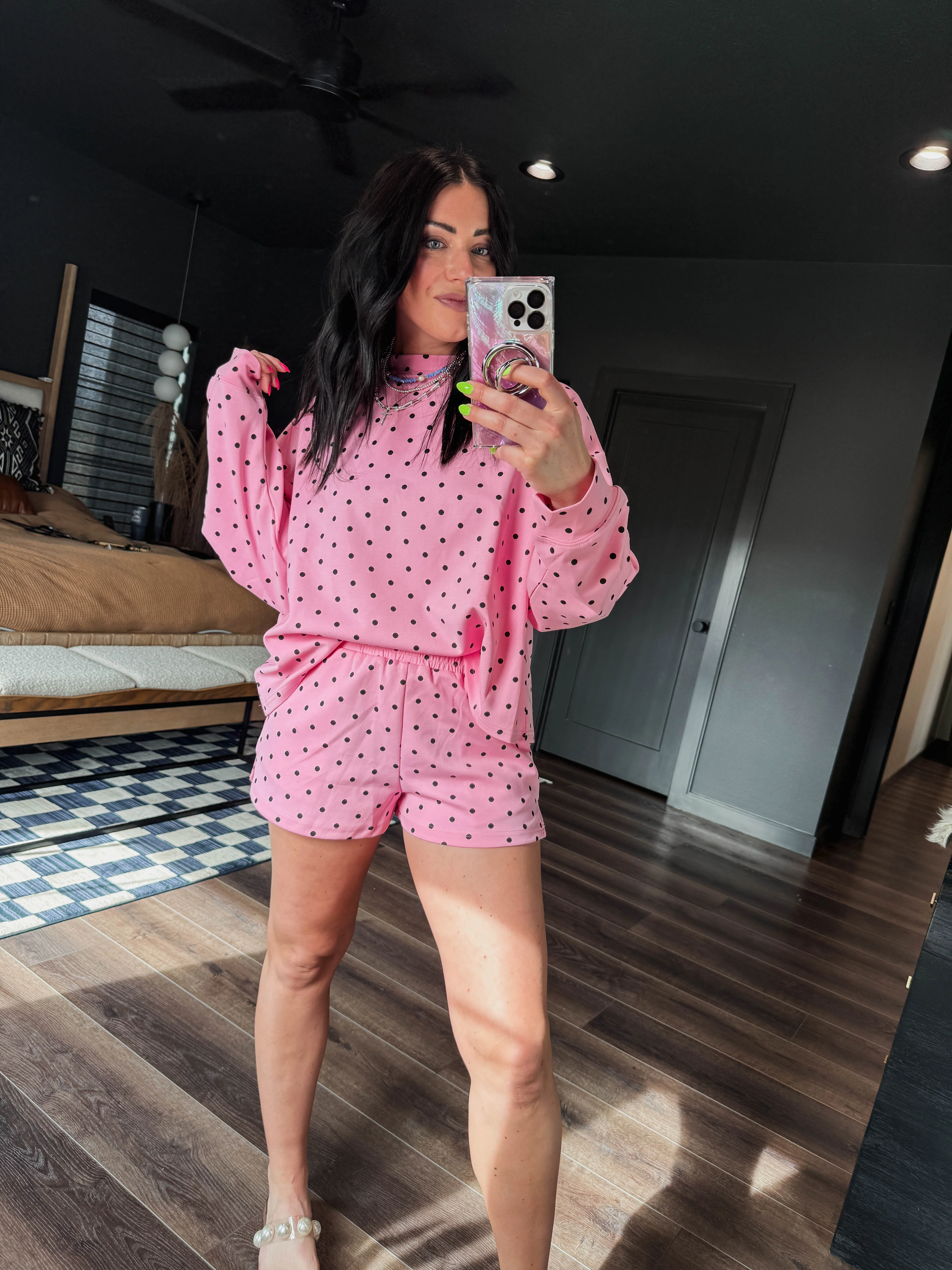 Pink Pop Polka Dot Pullover - Image 7
