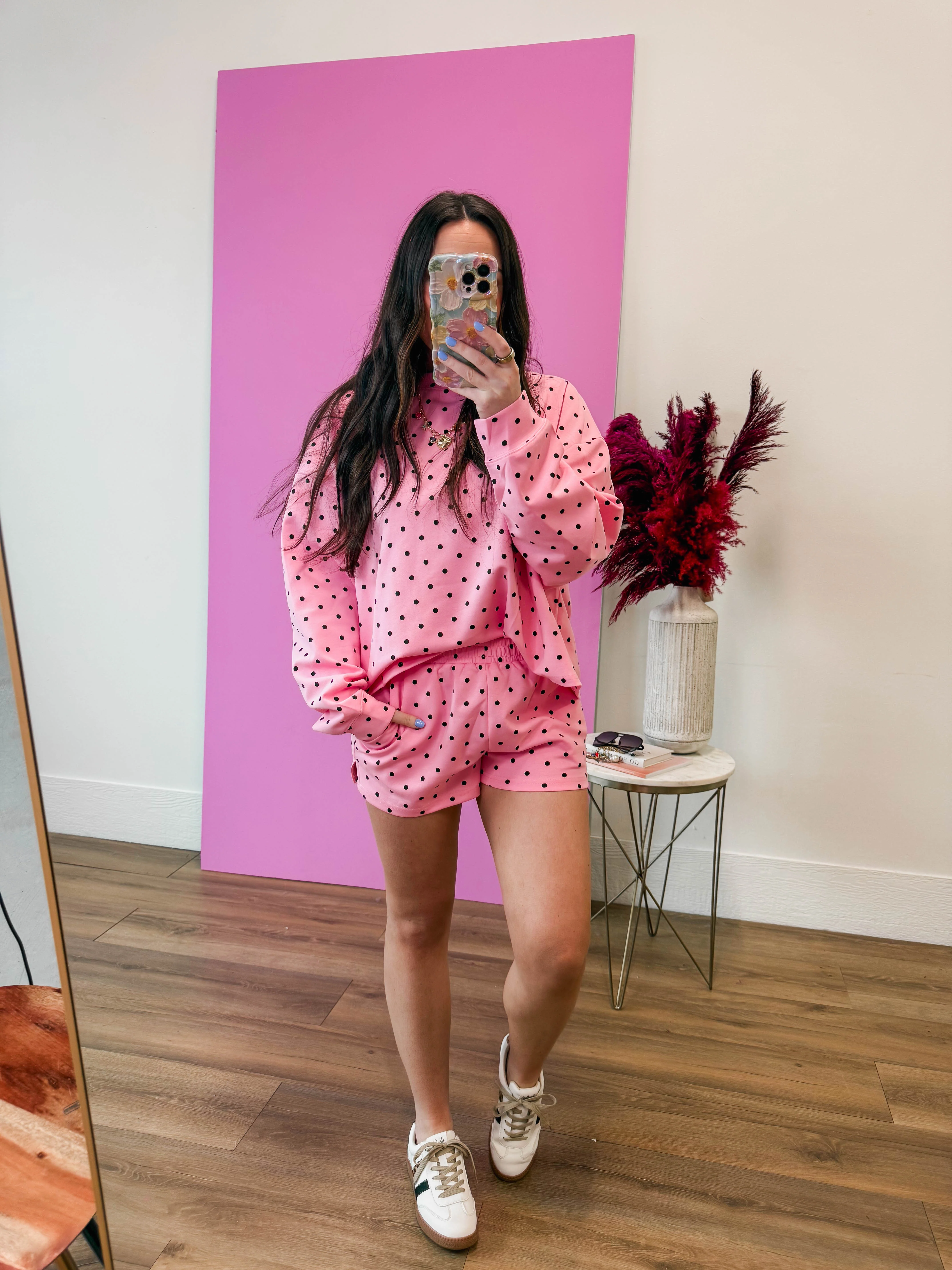 Pink Pop Polka Dot Shorts - Image 9