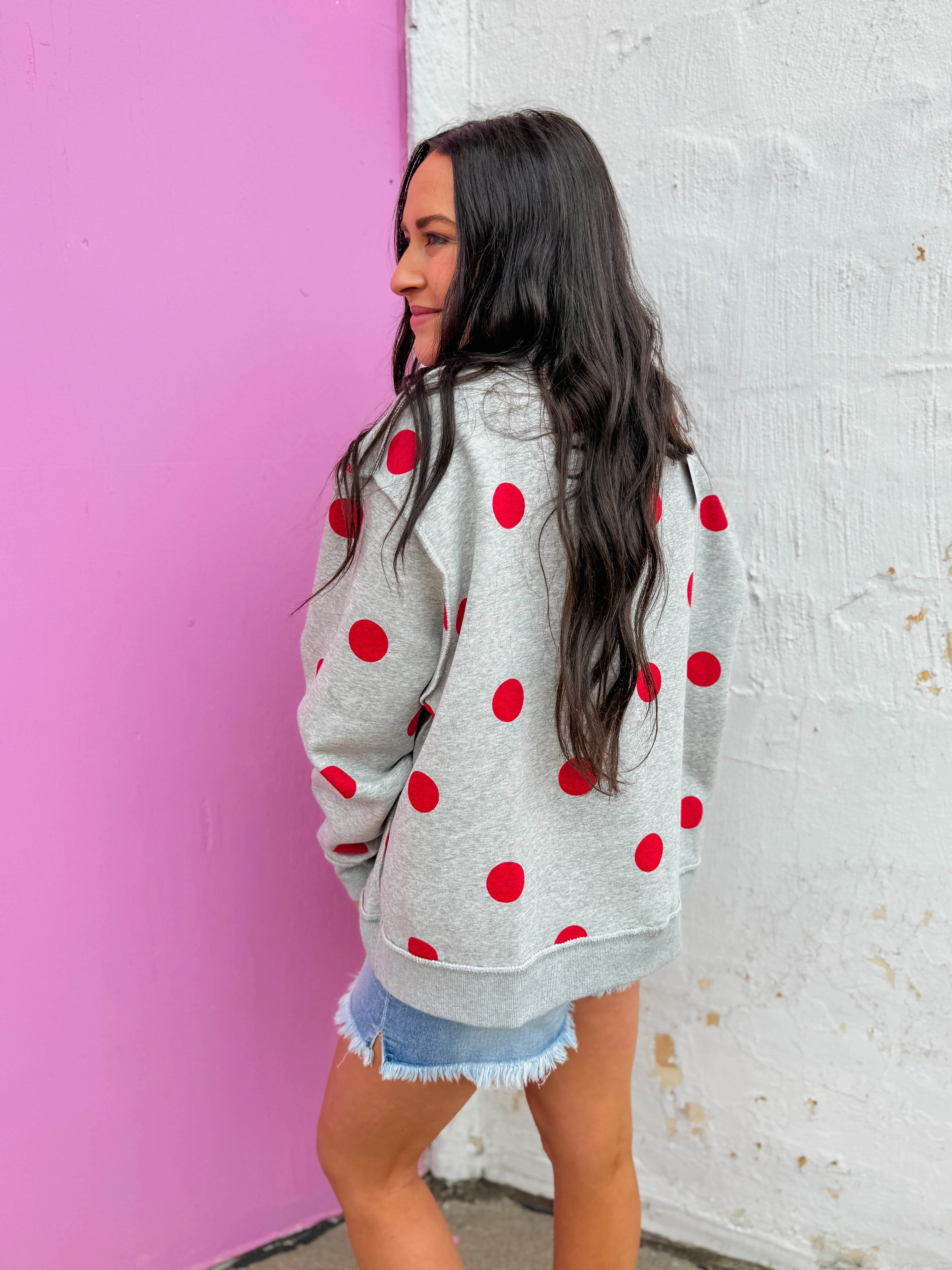 Play Ball Reversible Polka Dot Mock Neck - Image 14