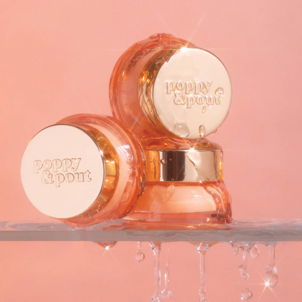 Poppy & Pout Lip Mask-Pomegranate Peach - Image 2