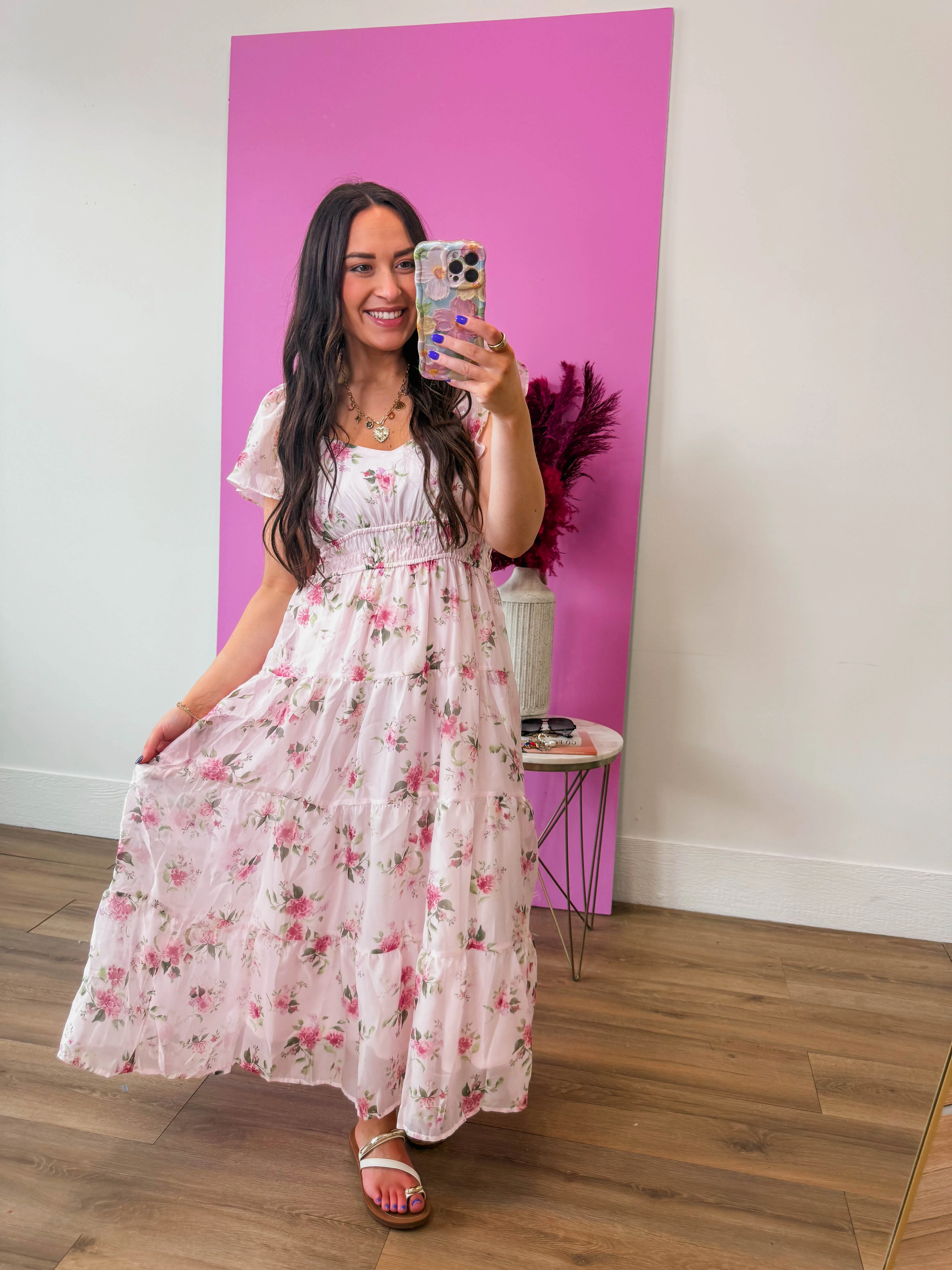 Rosie Floral Midi Dress