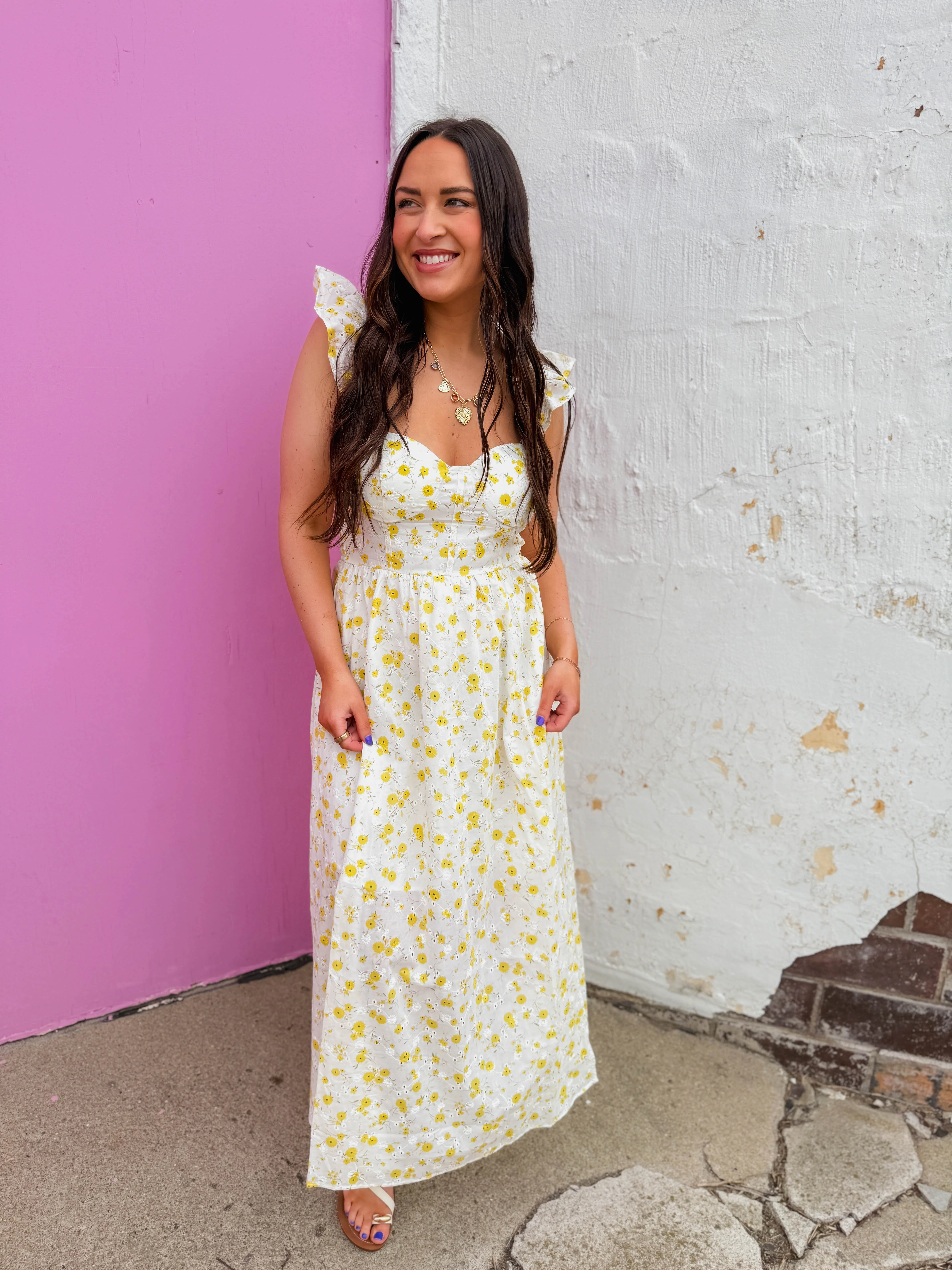 Jess Floral Midi Dress - Image 3