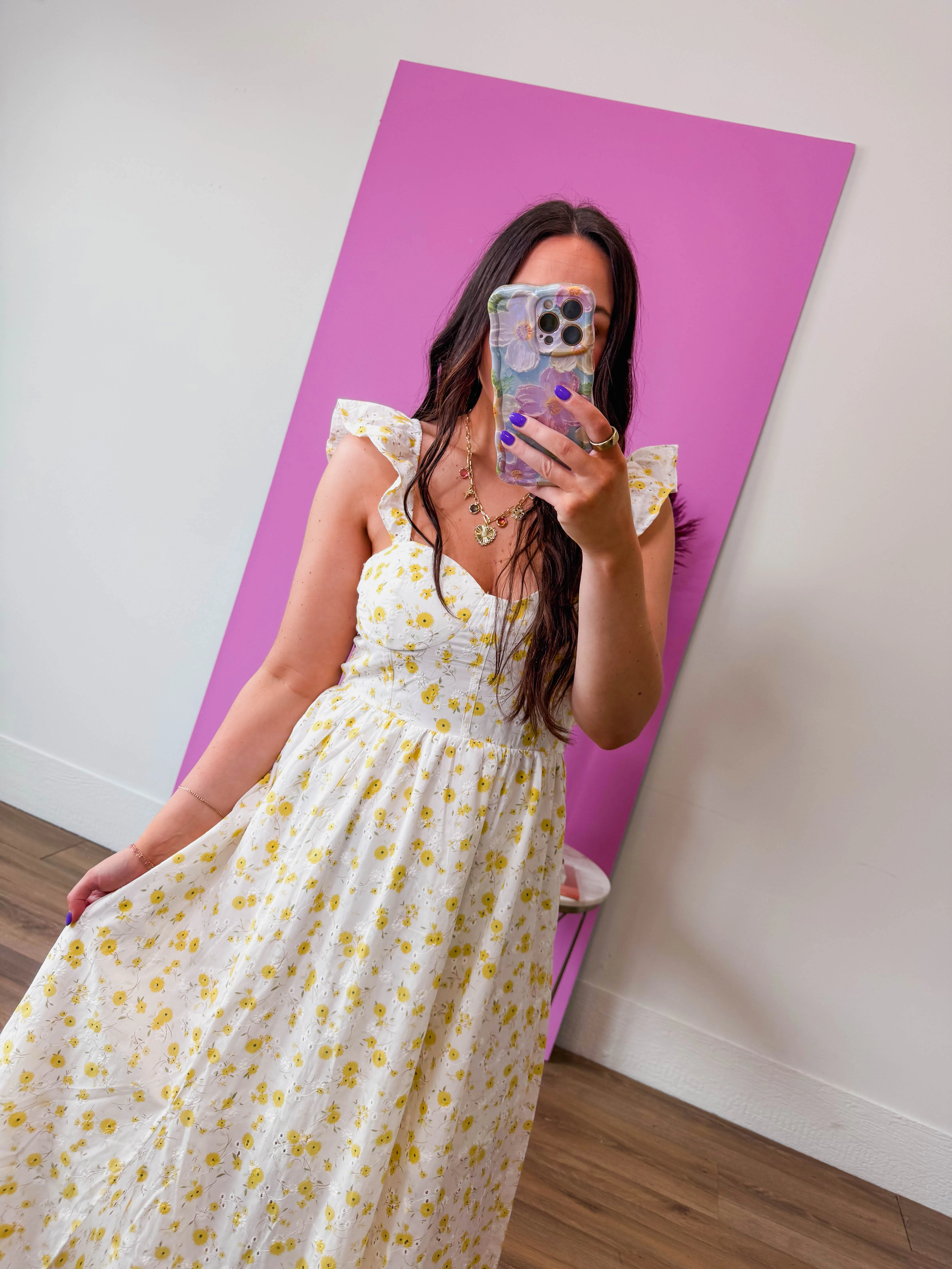 Jess Floral Midi Dress - Image 6