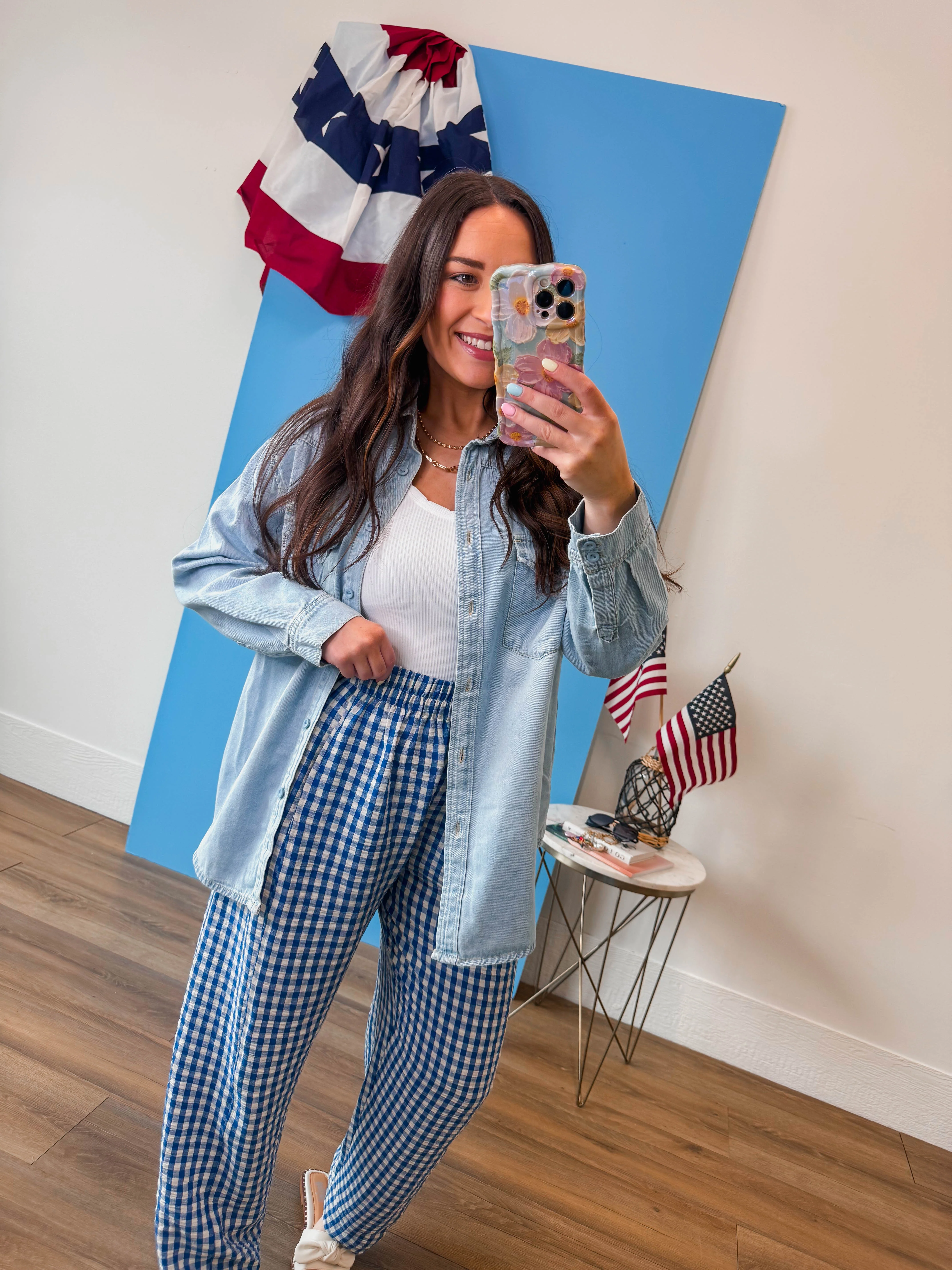 Maggie Gingham Pants - Image 6