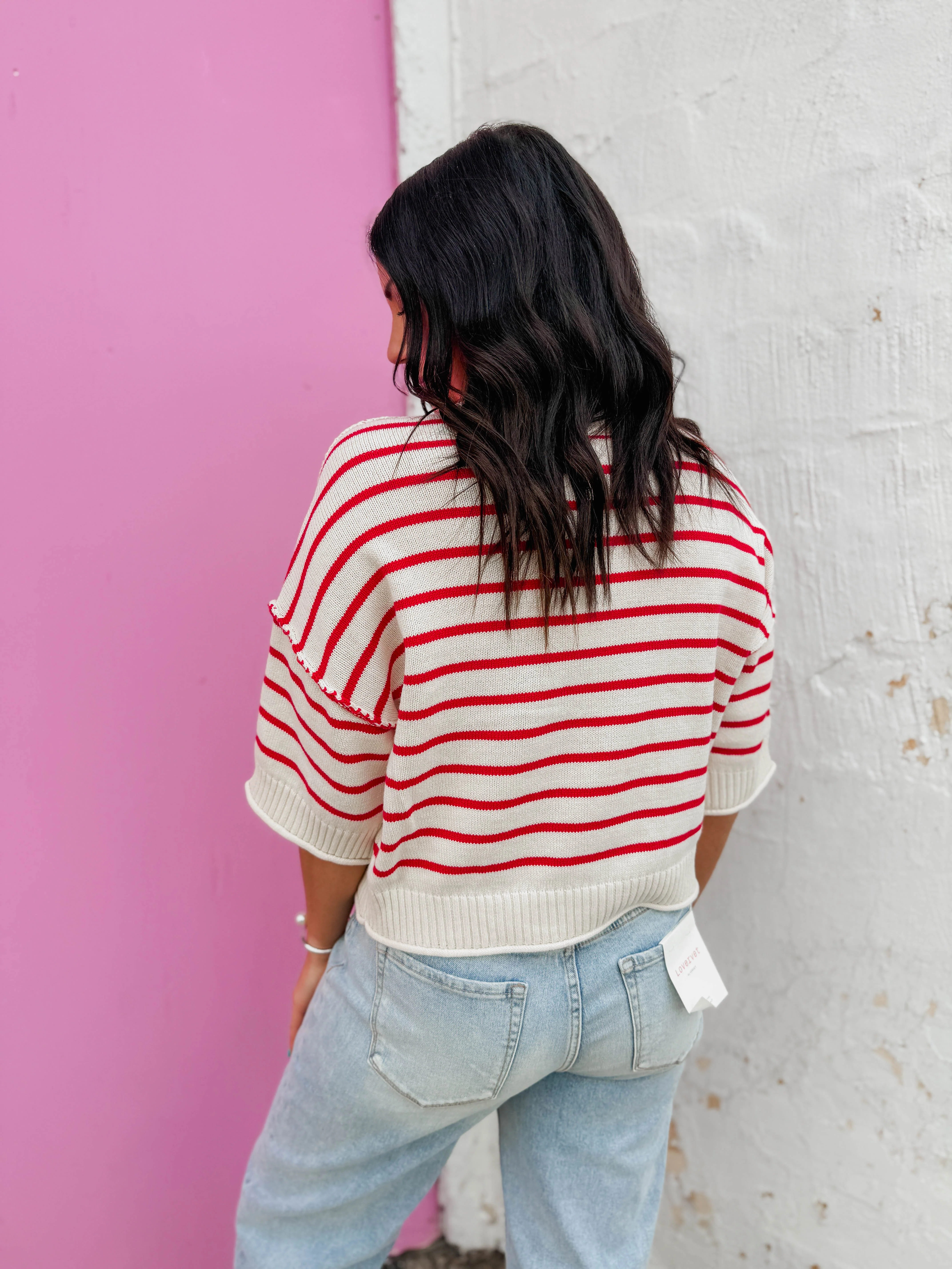 Lexa Striped Knit Top - Image 8