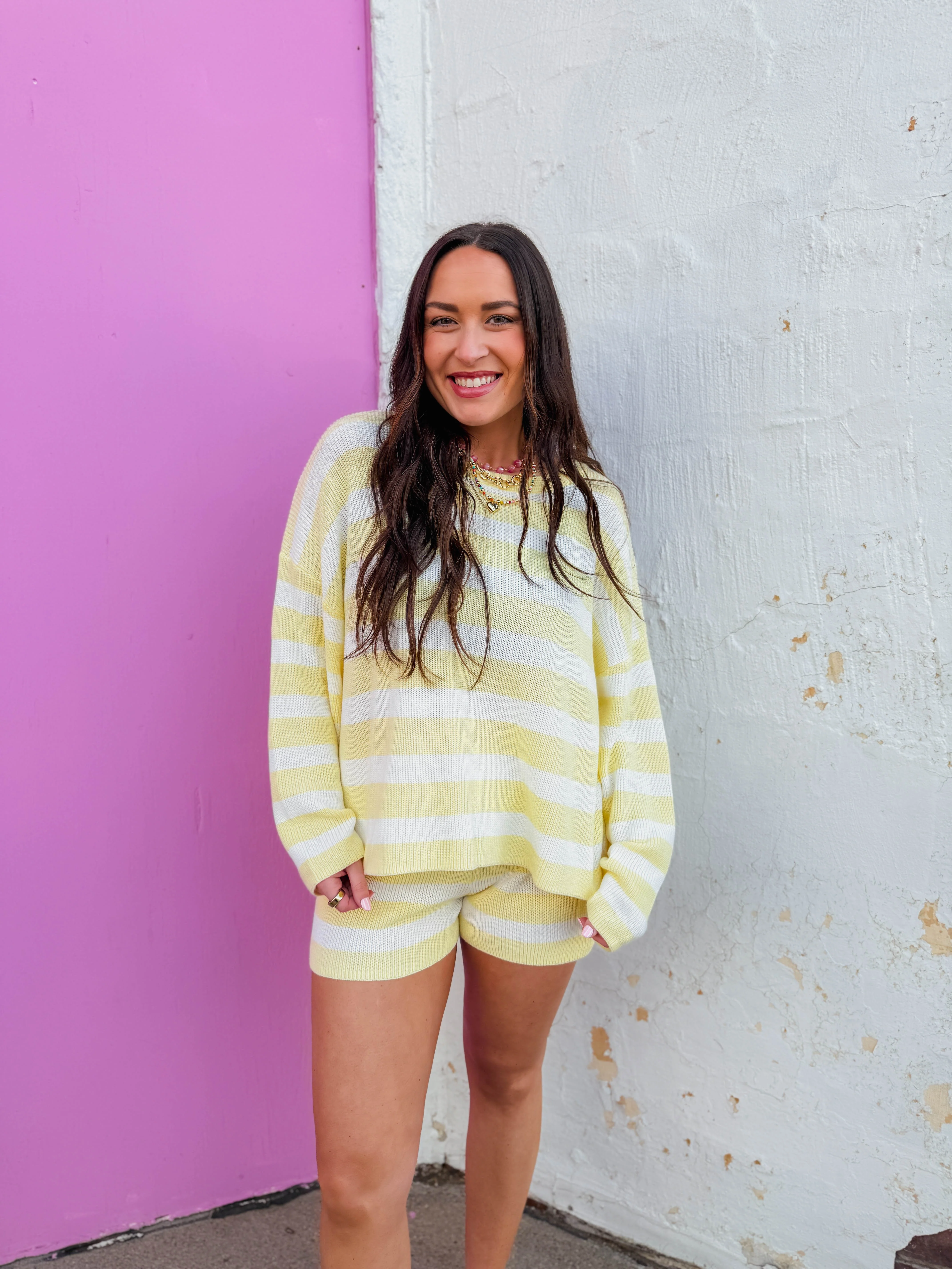 Soft Glow Striped Sweater - Image 4