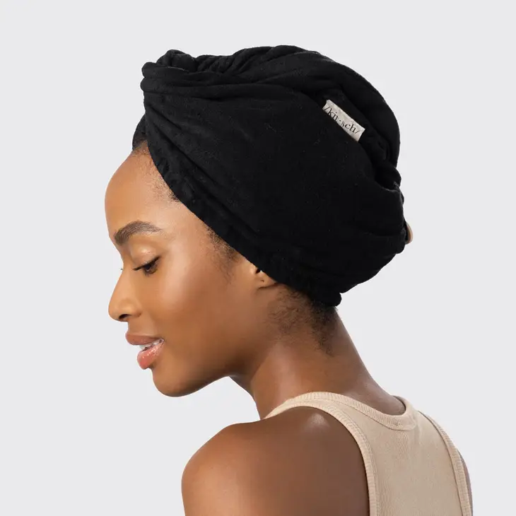 Quick Dry Hair Towel-Eco Black - Image 3