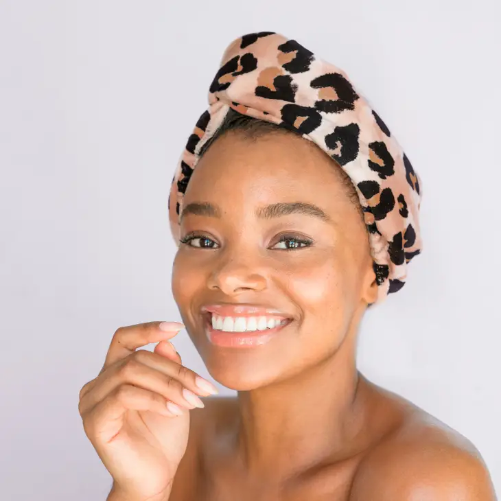 Quick Dry Hair Towel-Leopard - Image 4