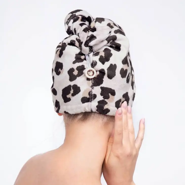 Quick Dry Hair Towel-Leopard - Image 5