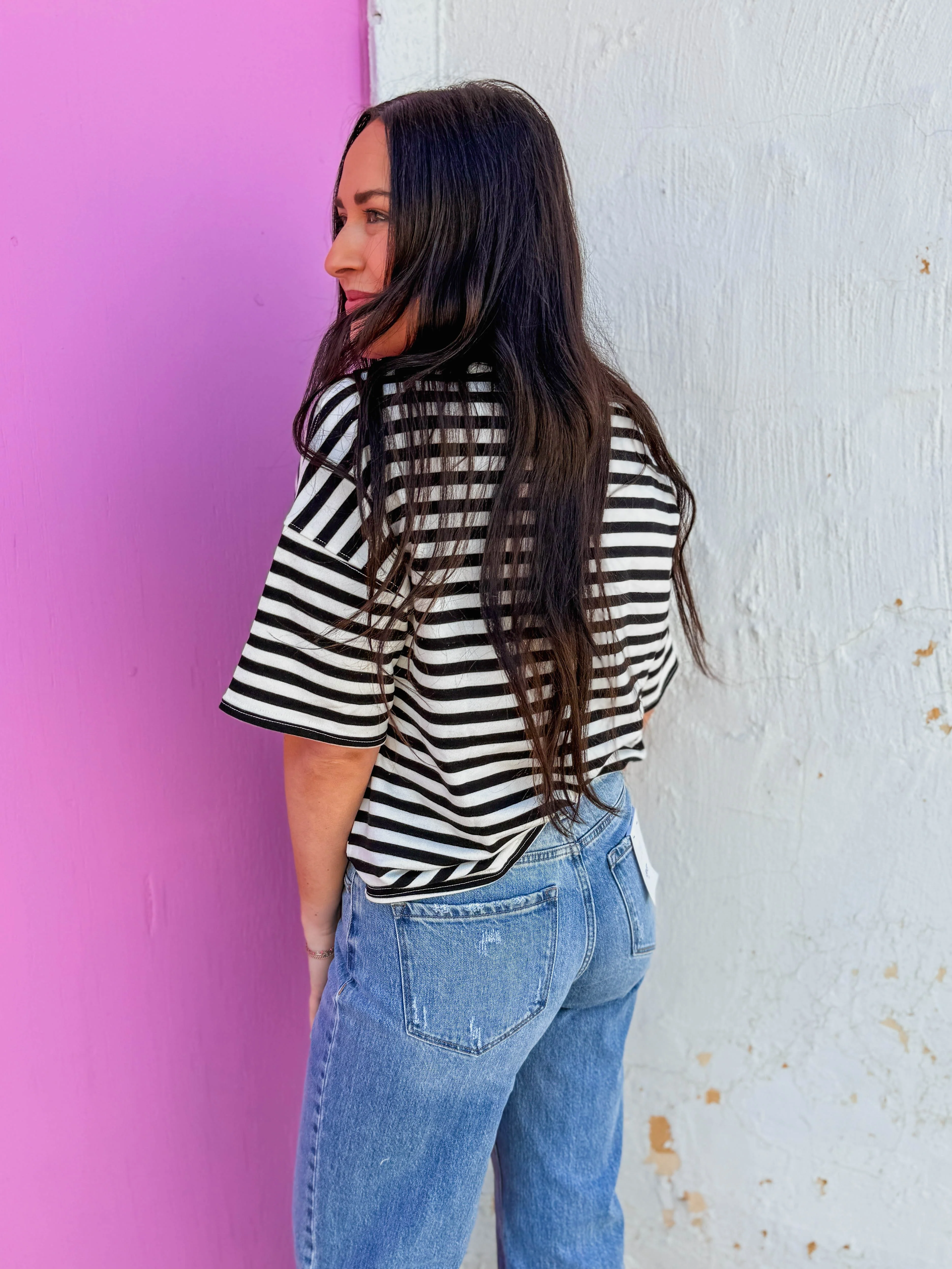 Quincy Striped Tee - Image 5